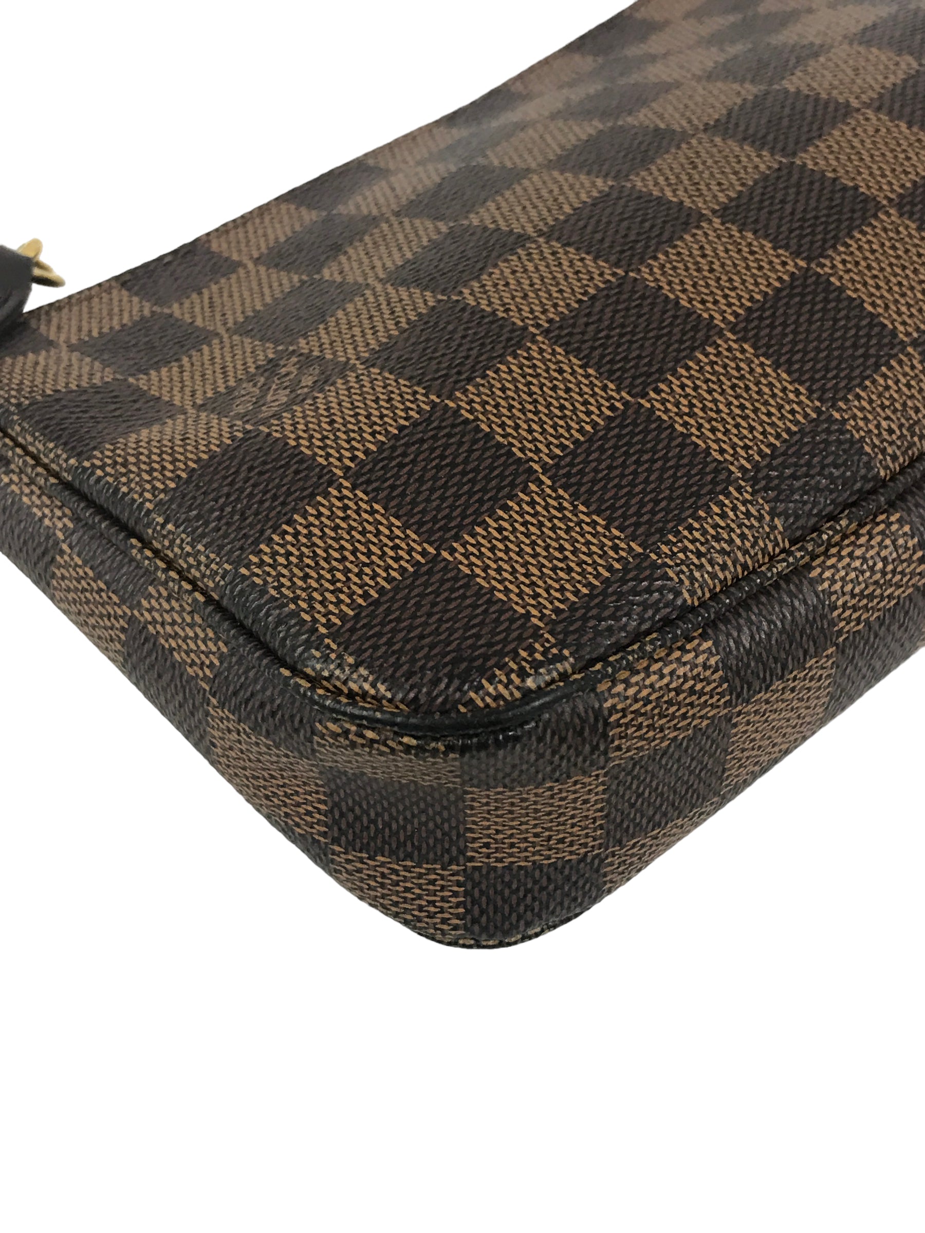 Damier Ebene Pochette Accessories w/GHW