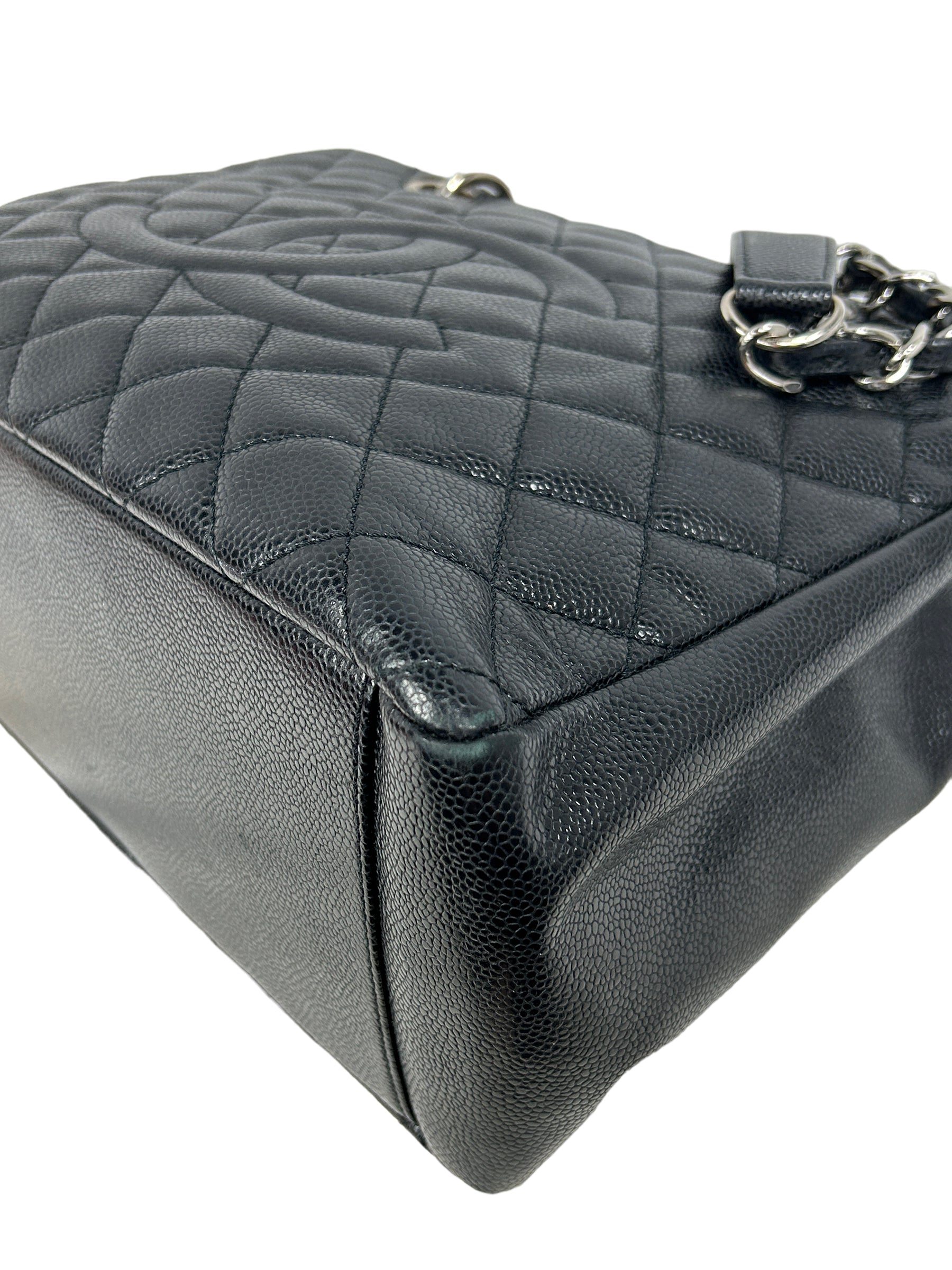 Black Caviar Quilted GST Tote w/SHW