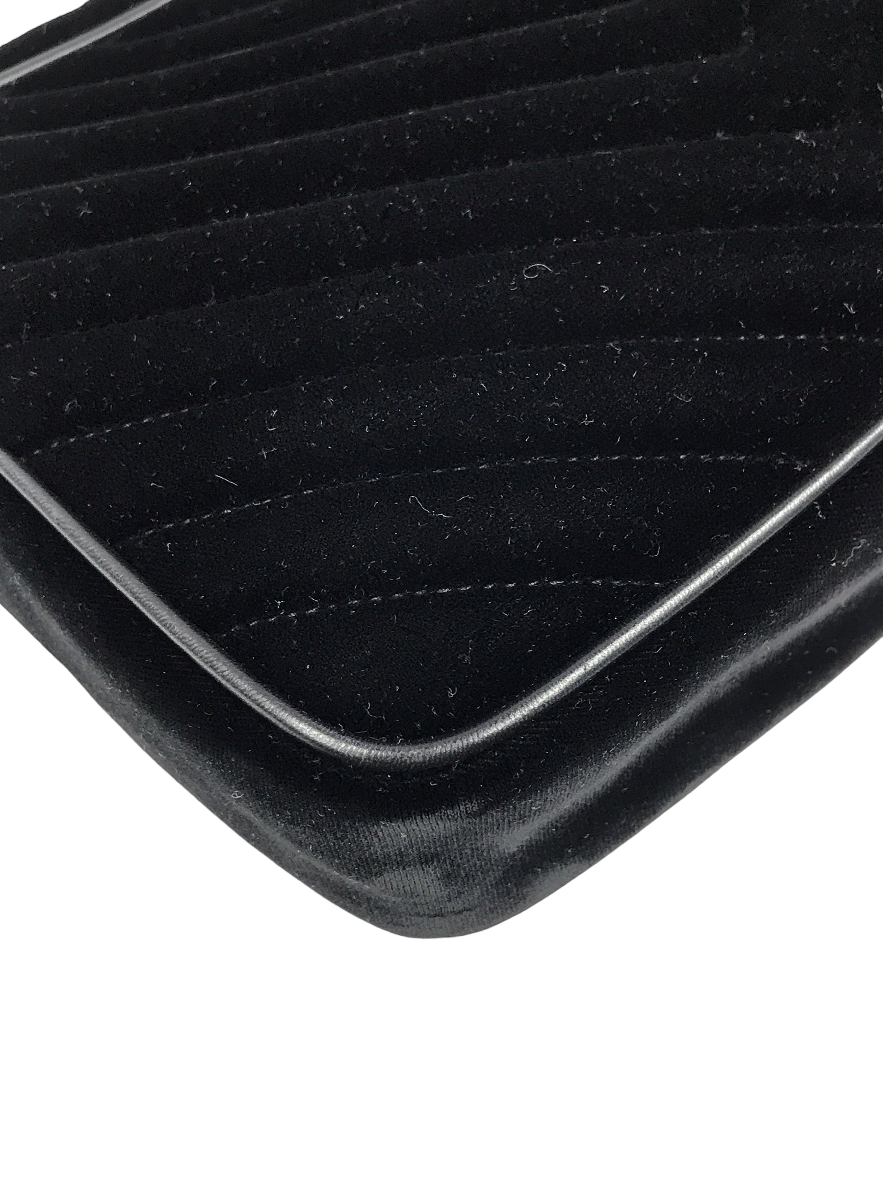 Black Medium Lou YSL Velvet Camera Bag w/AGHW