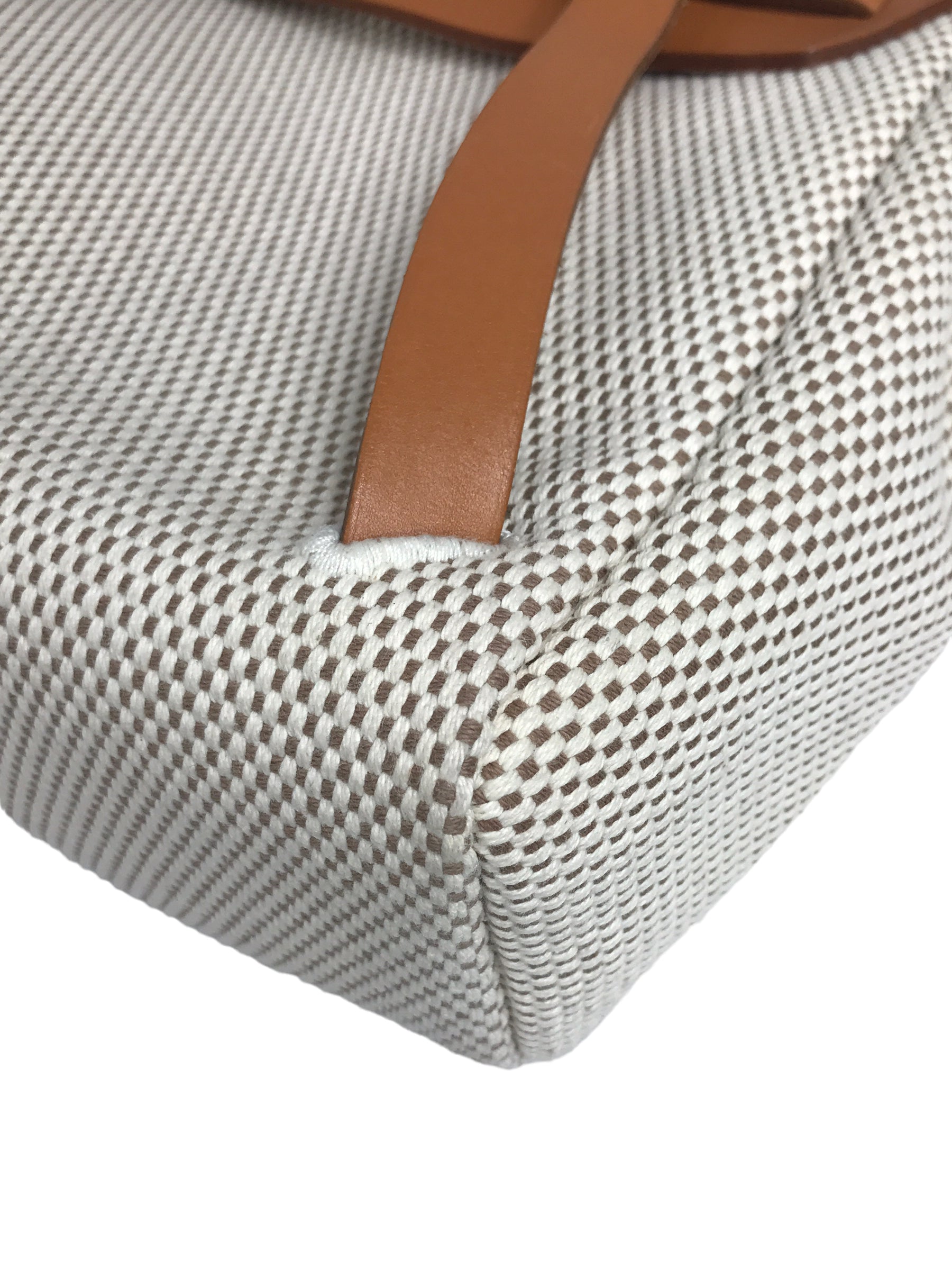 Craie Toile H Canvas Herbag A Dos Zip Backpack GM w/PHW