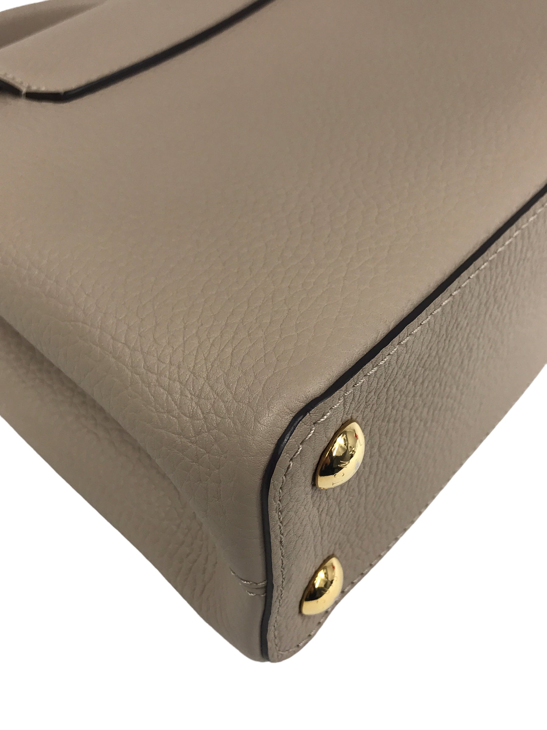 Light Beige Taurillon Capucines BB w/GHW