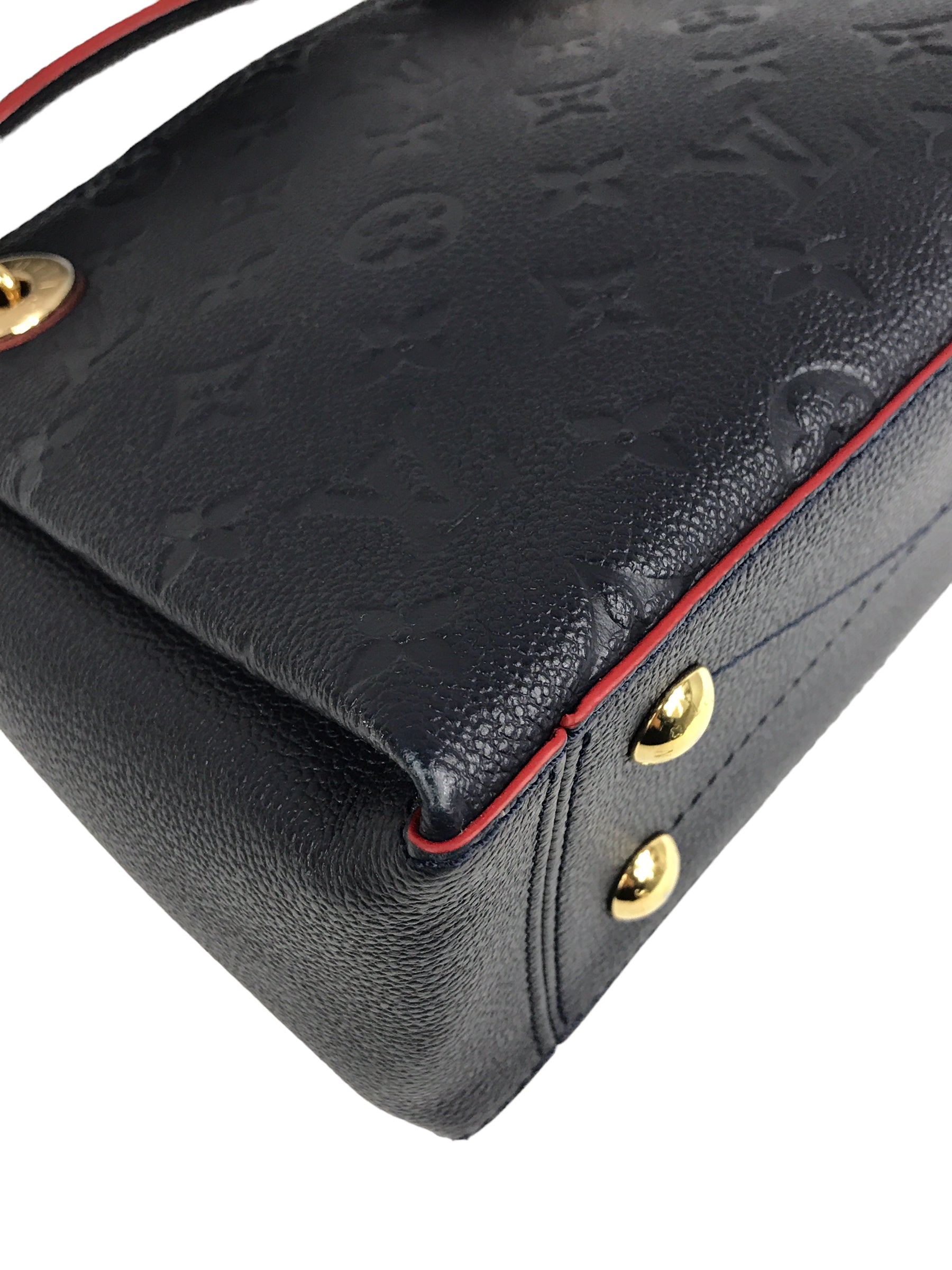 Navy/ Red Empreinte Surene BB Bag w/GHW