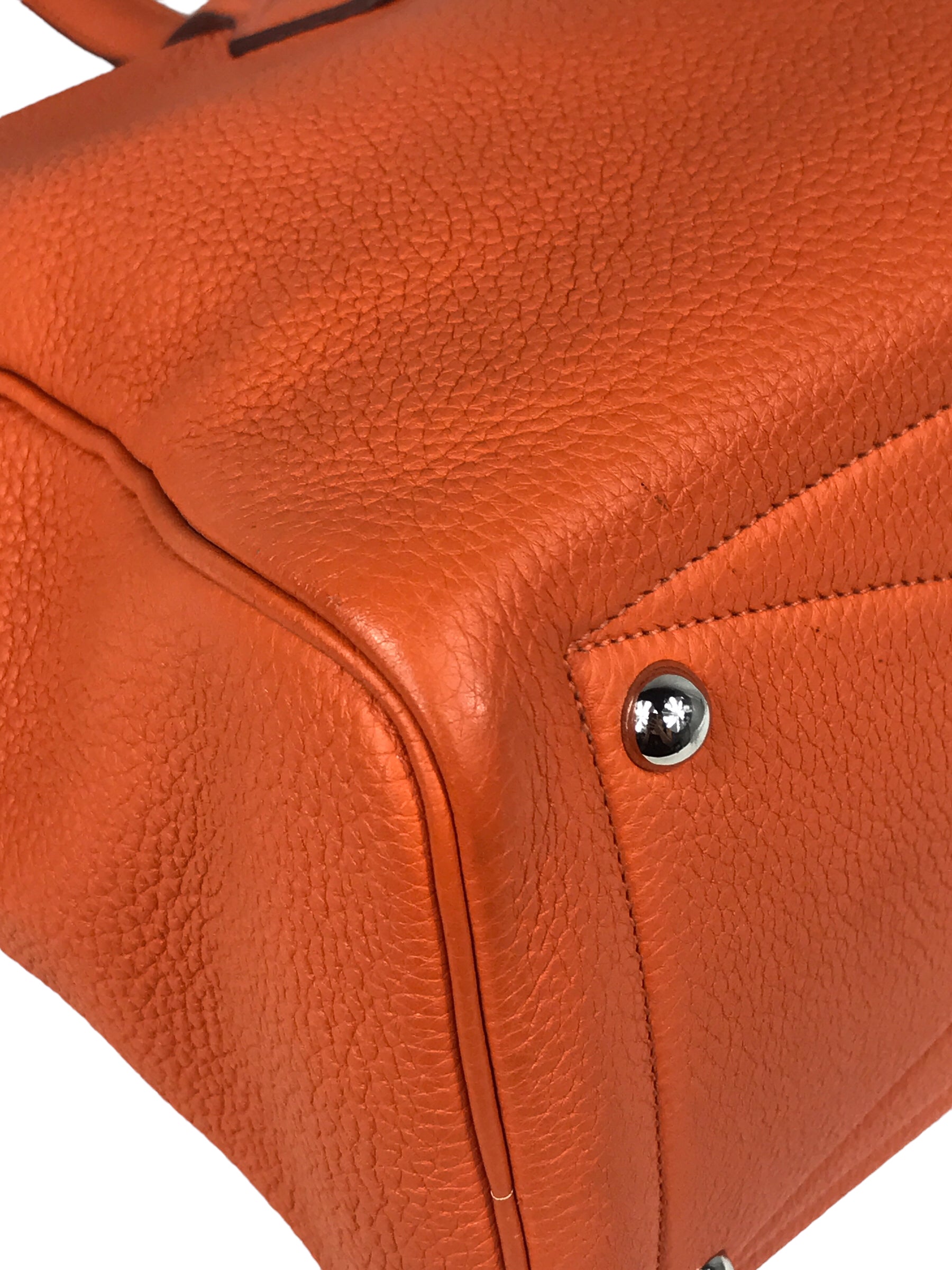 Orange Clemence Victoria Shoulder Bag W/PHW