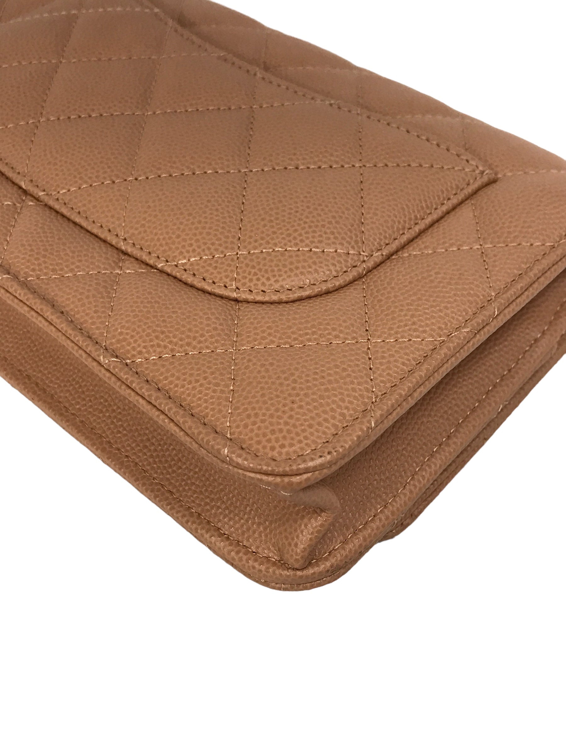 Caviar Beige Fonce Wallet On Chain w/LGHW