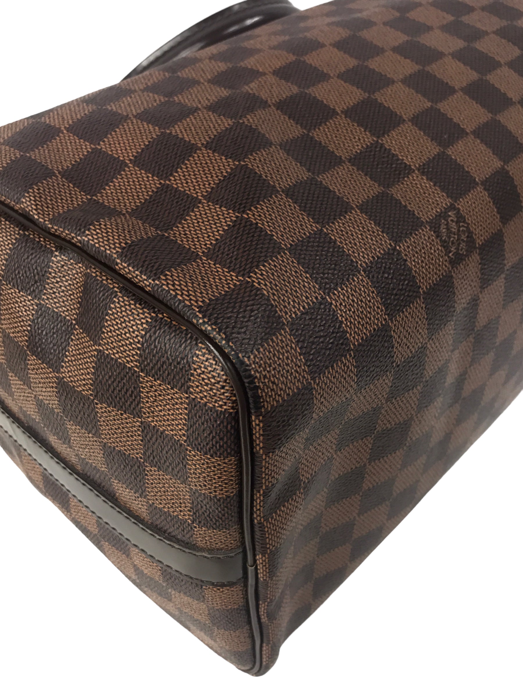 Monogram Coated Canvas Damier Ebene Speedy Bandouliere 35 w/GHW