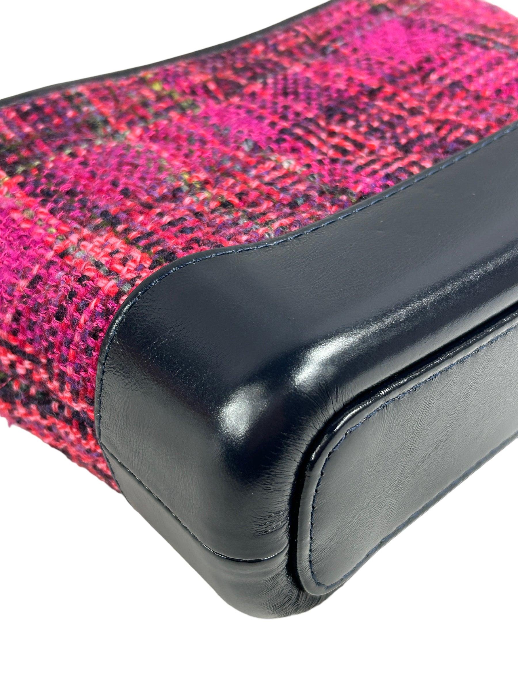 Pink/Navy Tweed Small Gabrielle Bag w/GHW/SHW/RHW/AGHW