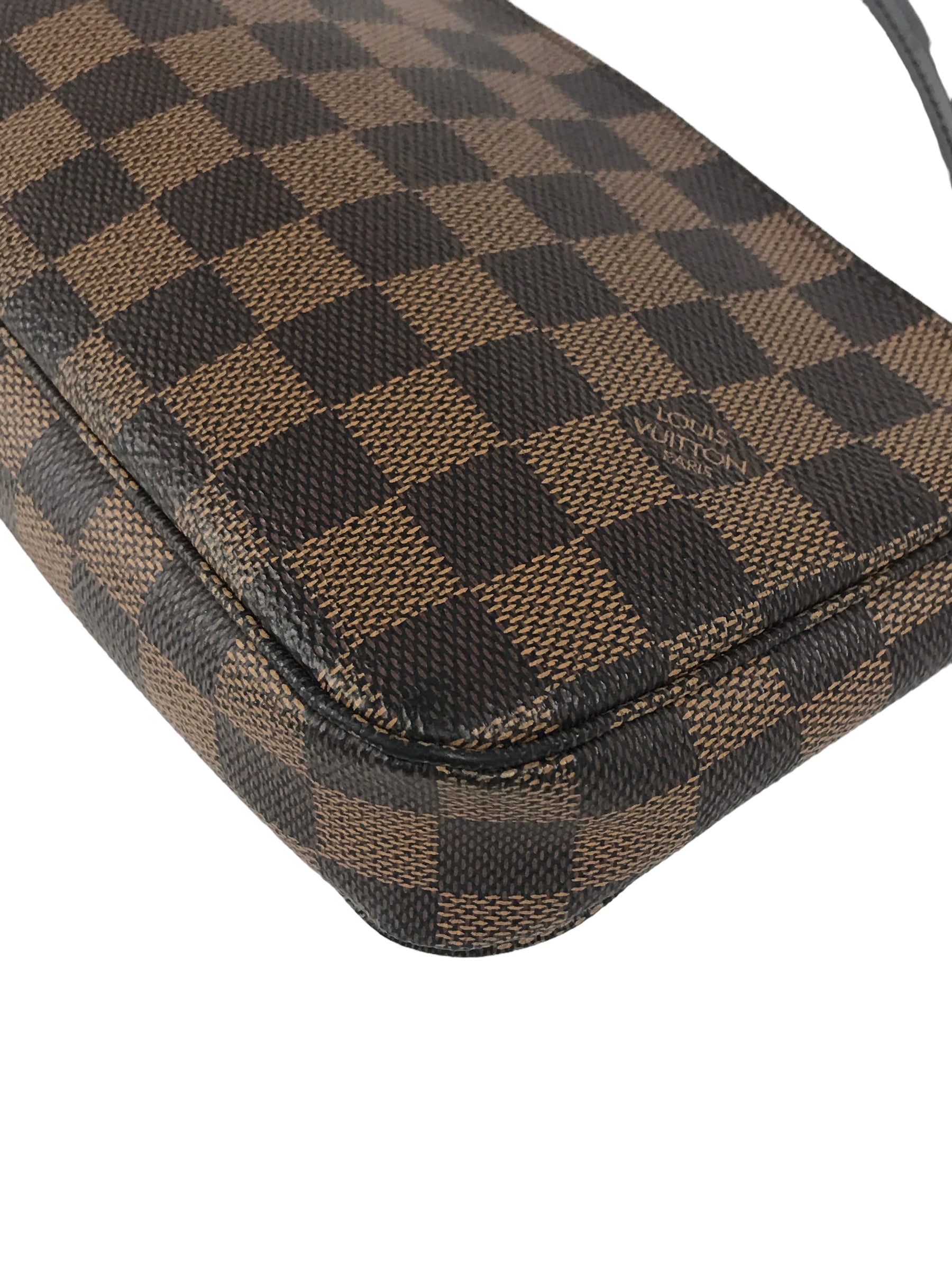 Damier Ebene Pochette Accessories w/GHW