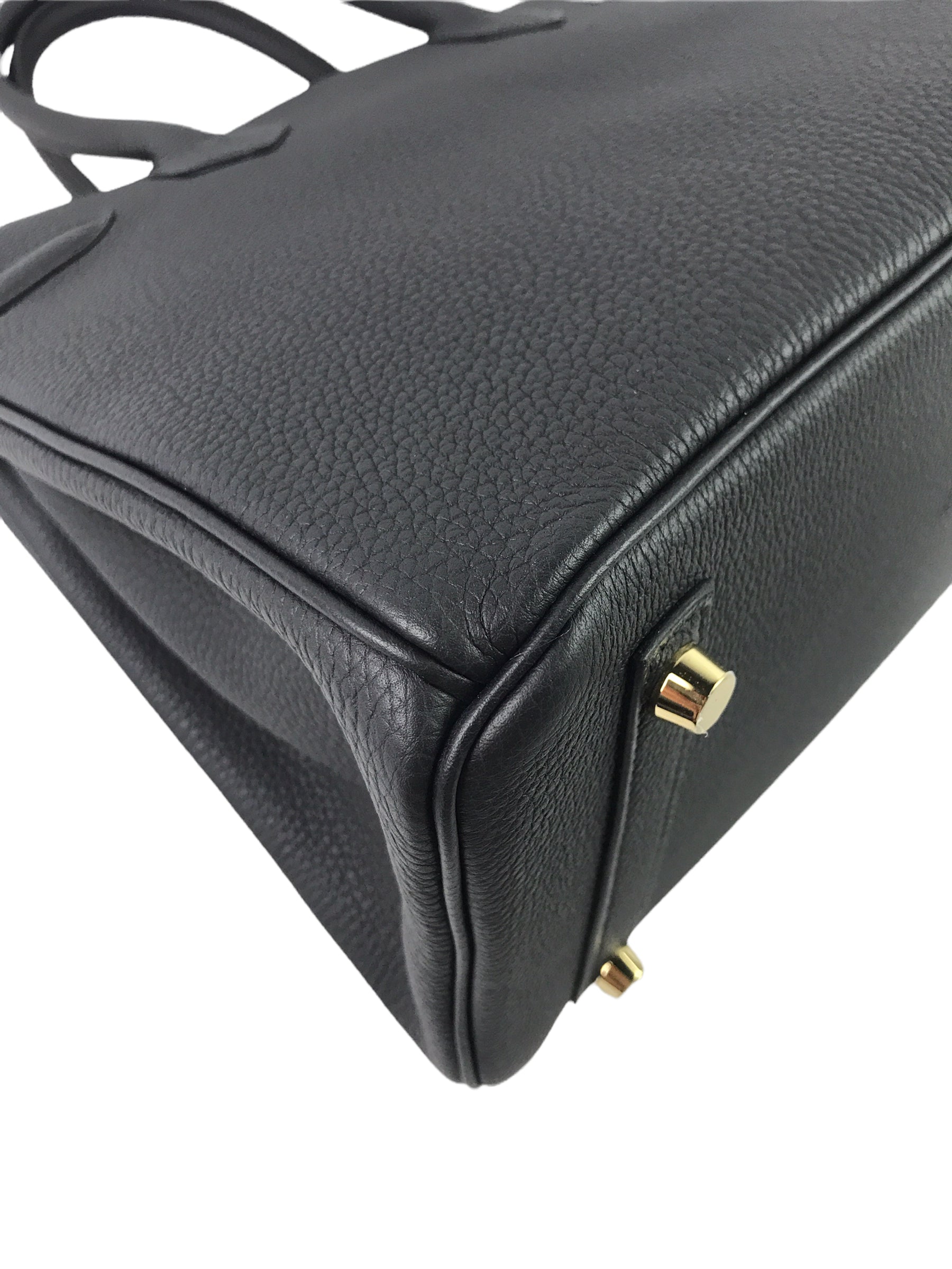 Black Togo 3 in 1 Birkin 30 W/GHW