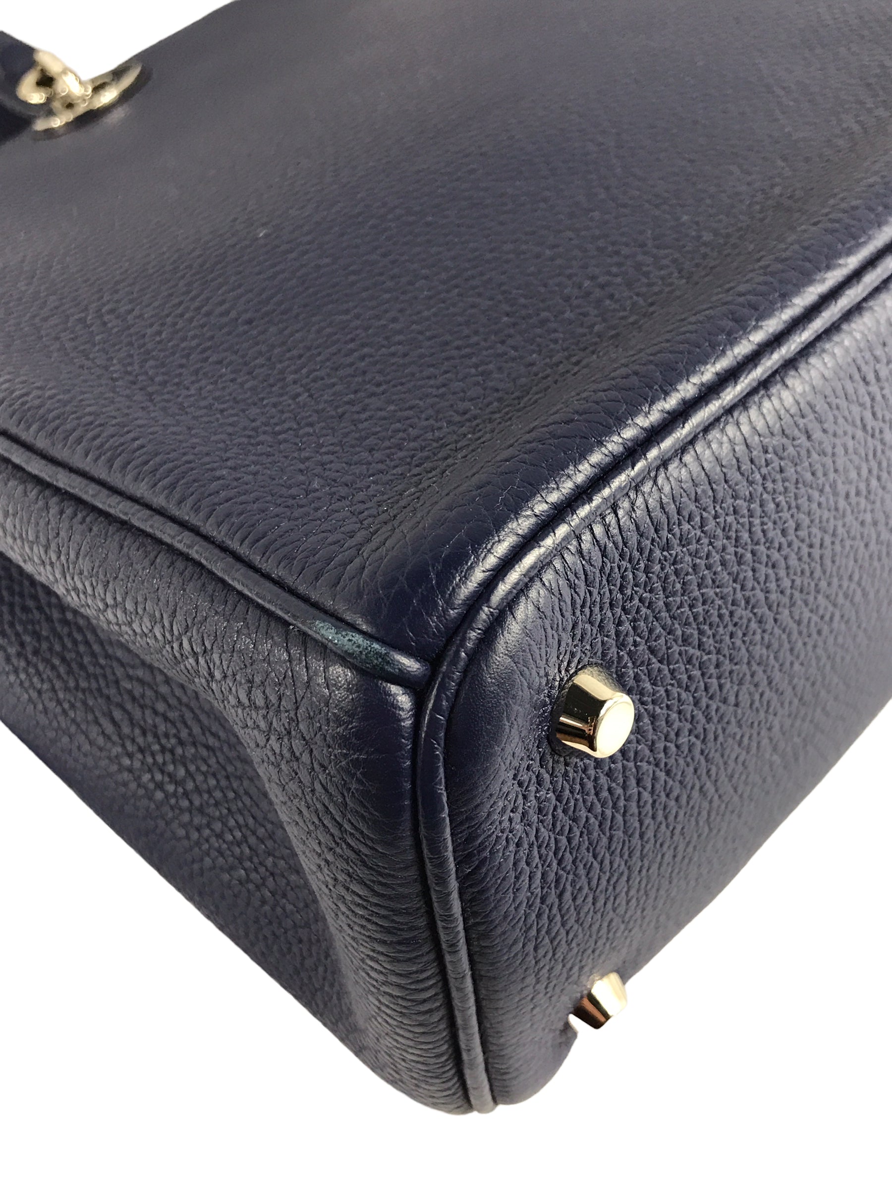 Cobalt Blue Grained Calfskin Large Diorissimo w/SHW