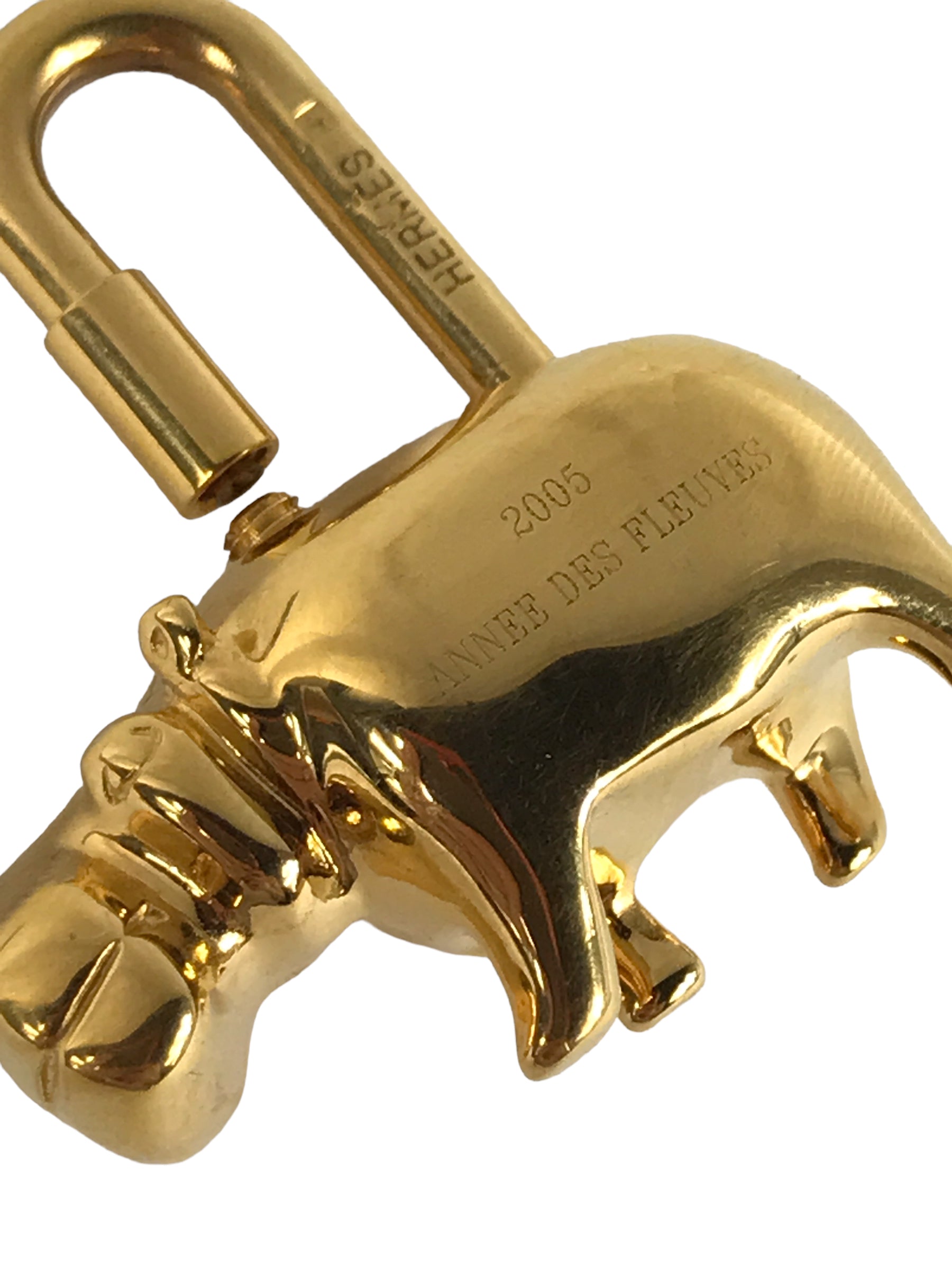 Hippopotamus 2005 Bag Charm in GHW