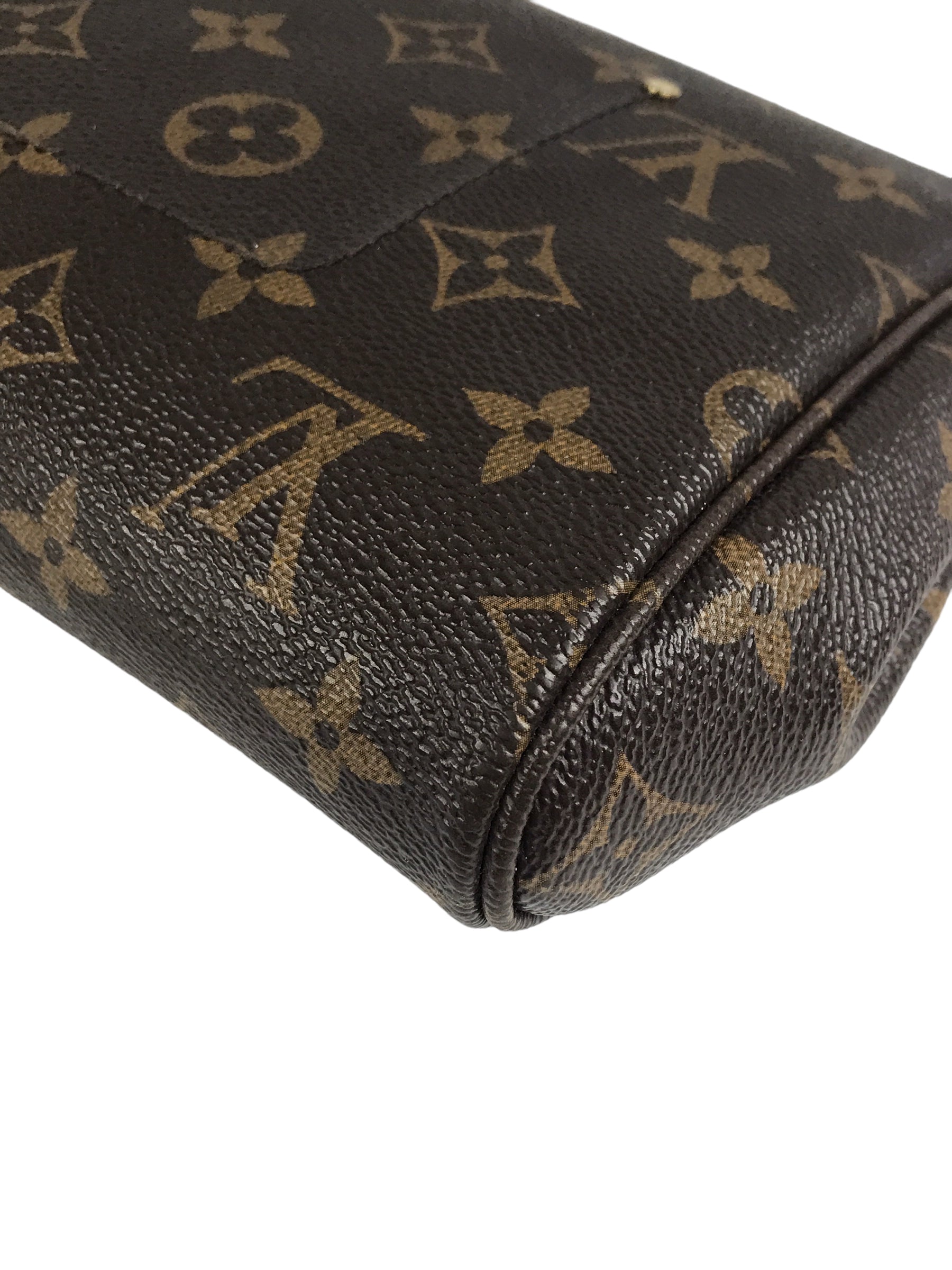 Monogram Coated Canvas Favorite PM W/GHW