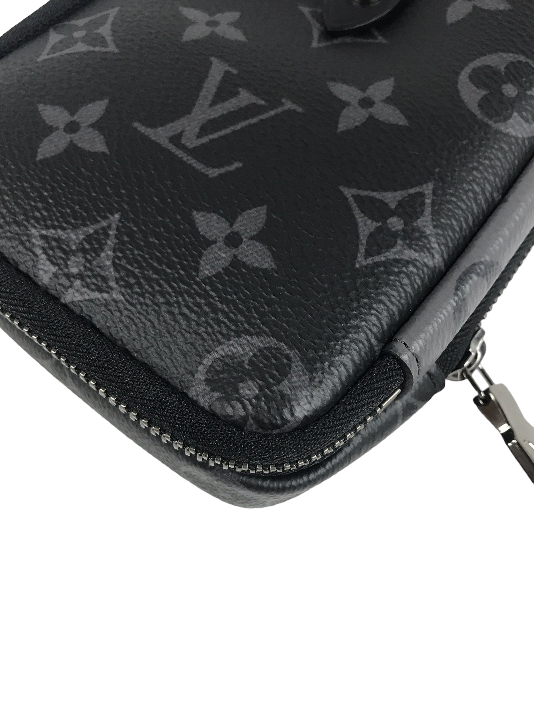 Monogram Eclipse Reverse Double Phone Pouch W/DSHW