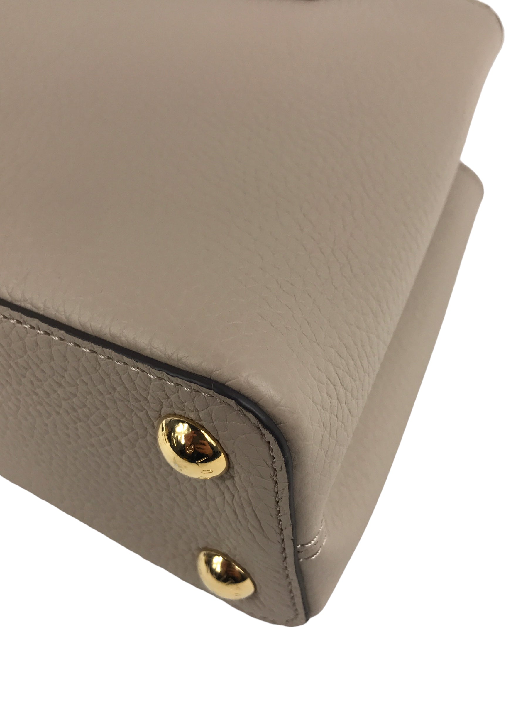 Nude Taurillon Leather Capucines BB Bag w/Python Handle and GHW- ON LAYAWAY