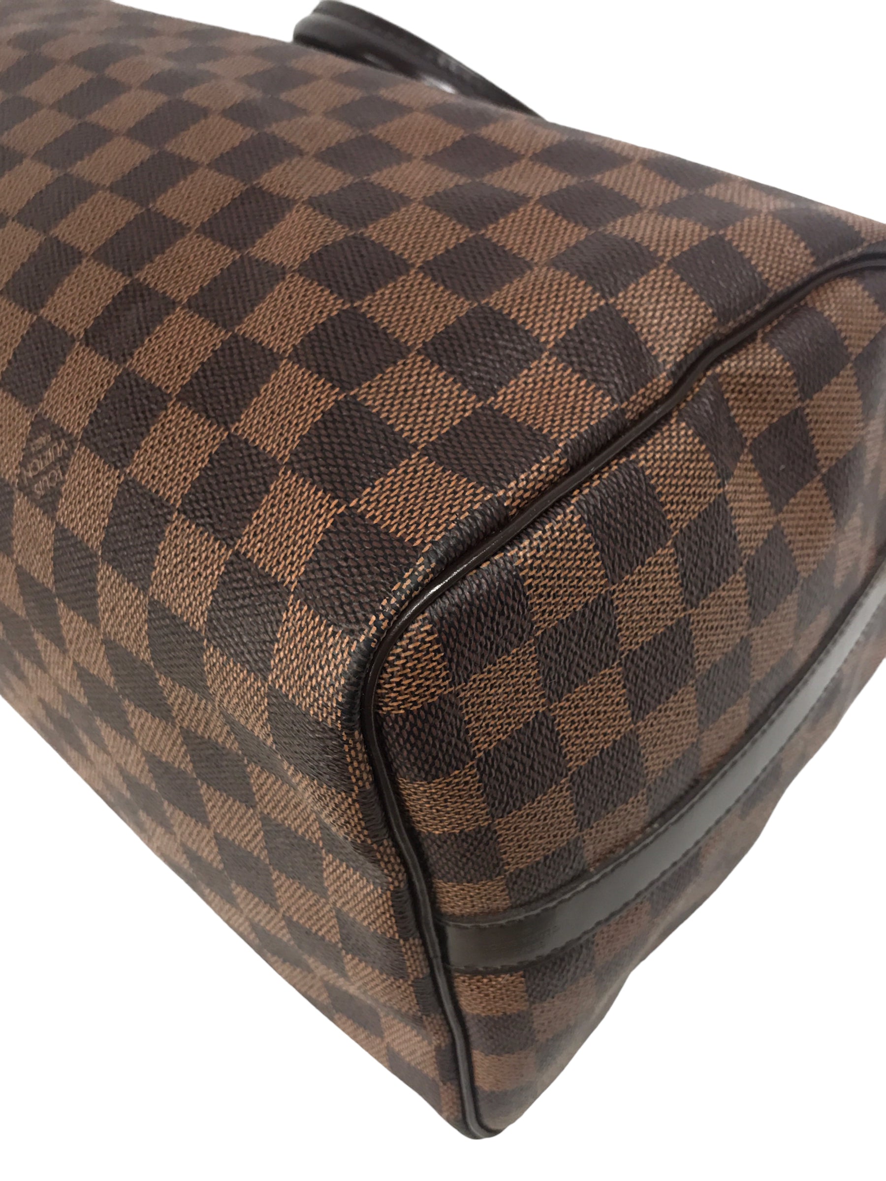 Monogram Coated Canvas Damier Ebene Speedy Bandouliere 35 w/GHW