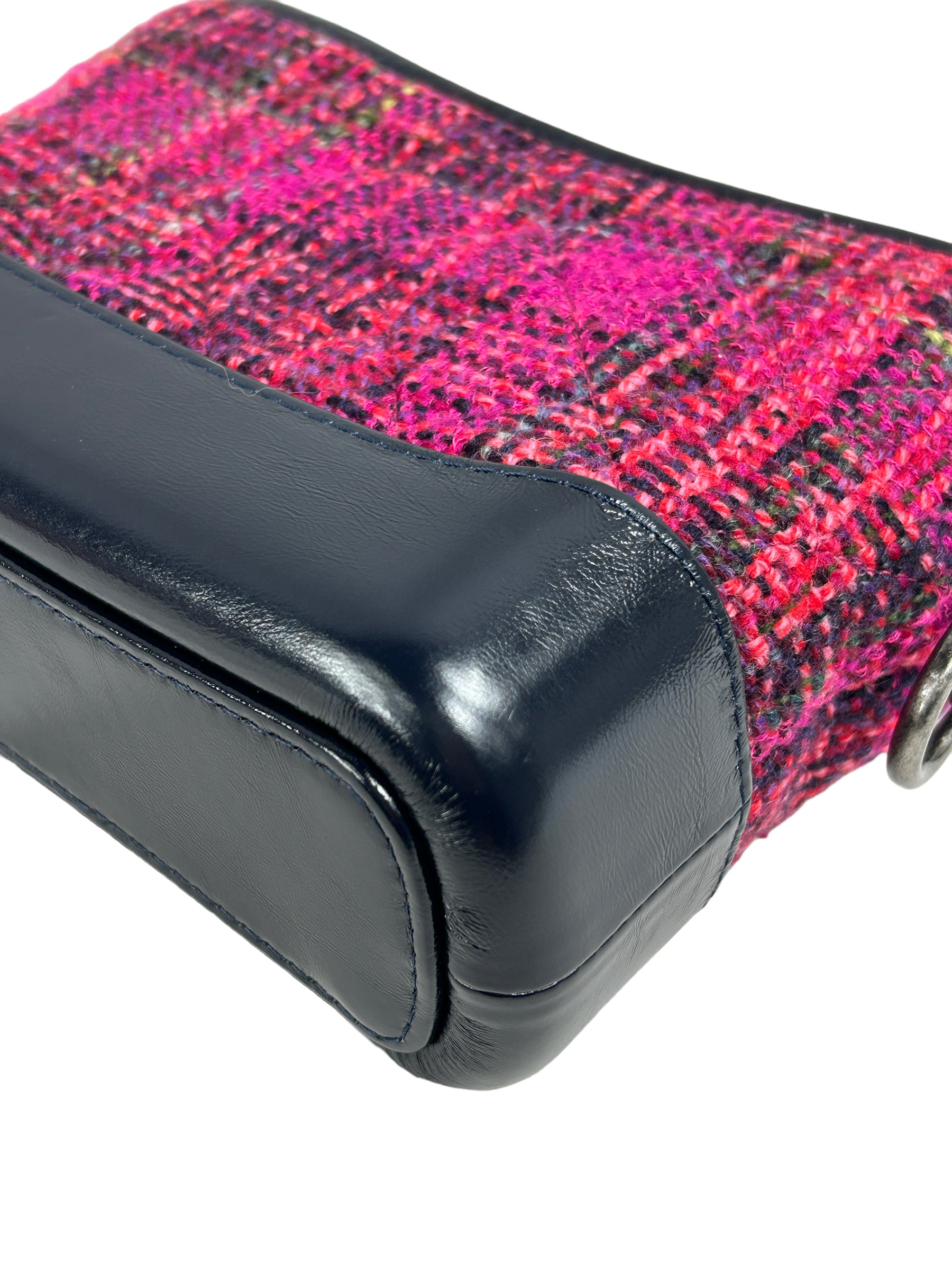 Pink/Navy Tweed Small Gabrielle Bag w/GHW/SHW/RHW/AGHW