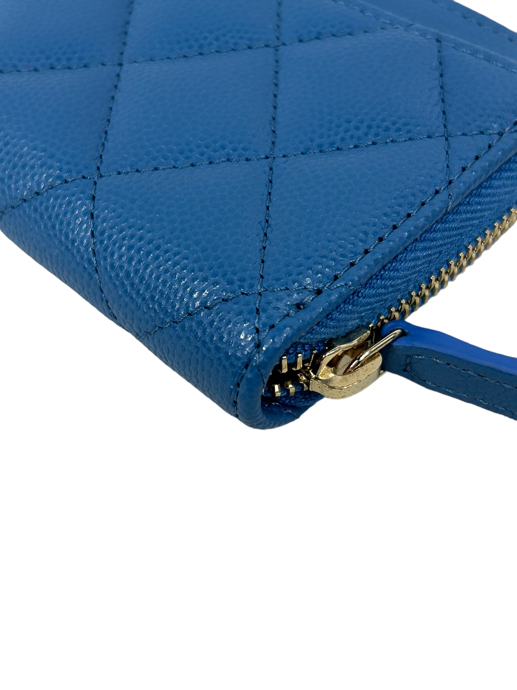 Blue Caviar Quilted Card Coin Pouch w/GHW