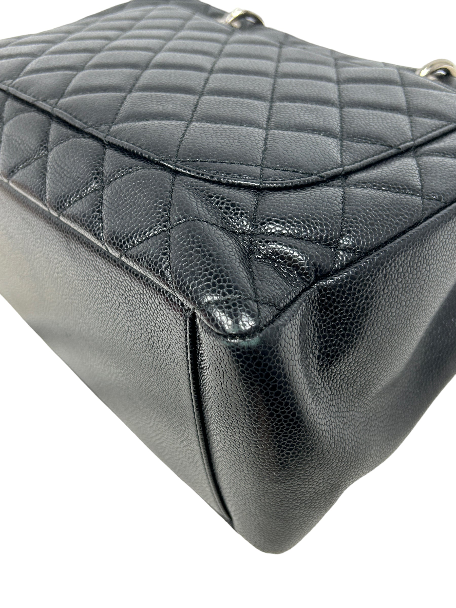 Black Caviar Quilted GST Tote w/SHW