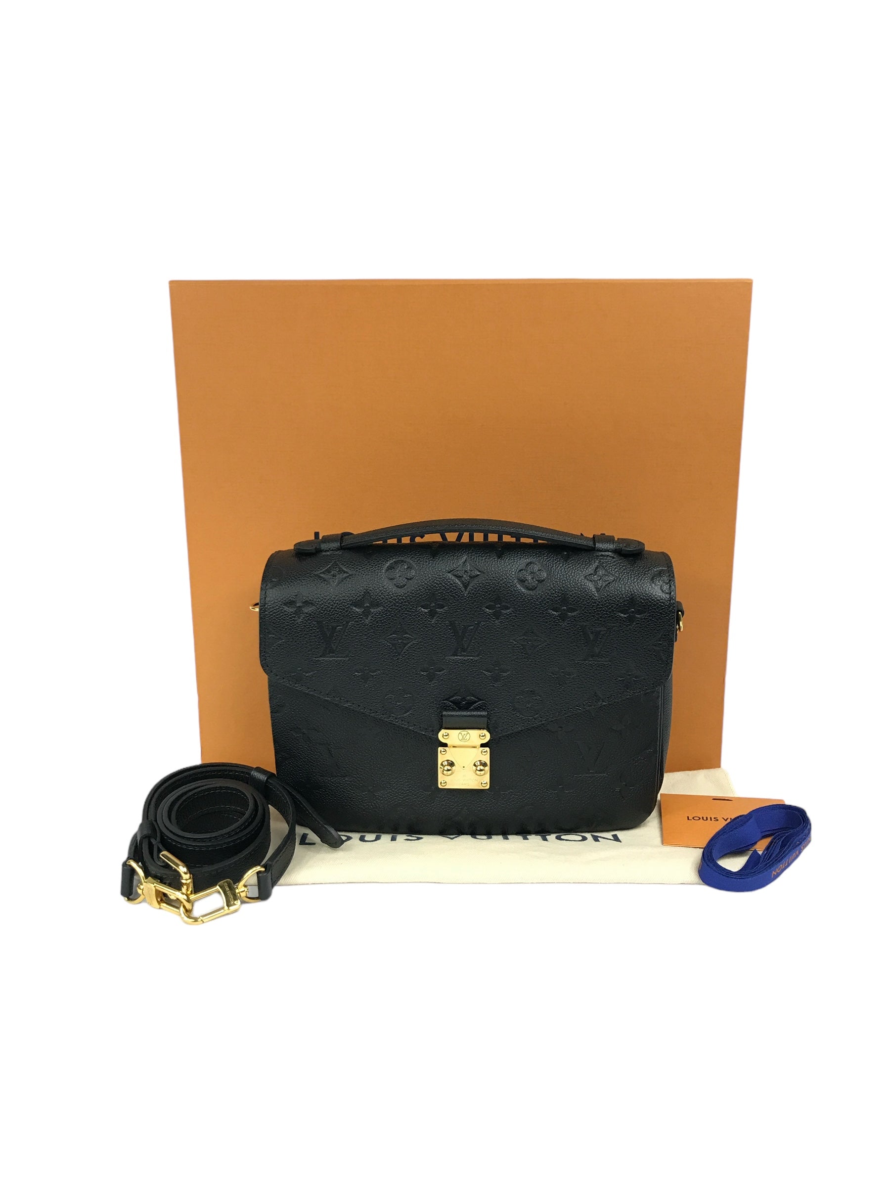 Black Empreinte Calfskin Leather Pochette Metis w/GHW-SOLD ON LAYAWAY