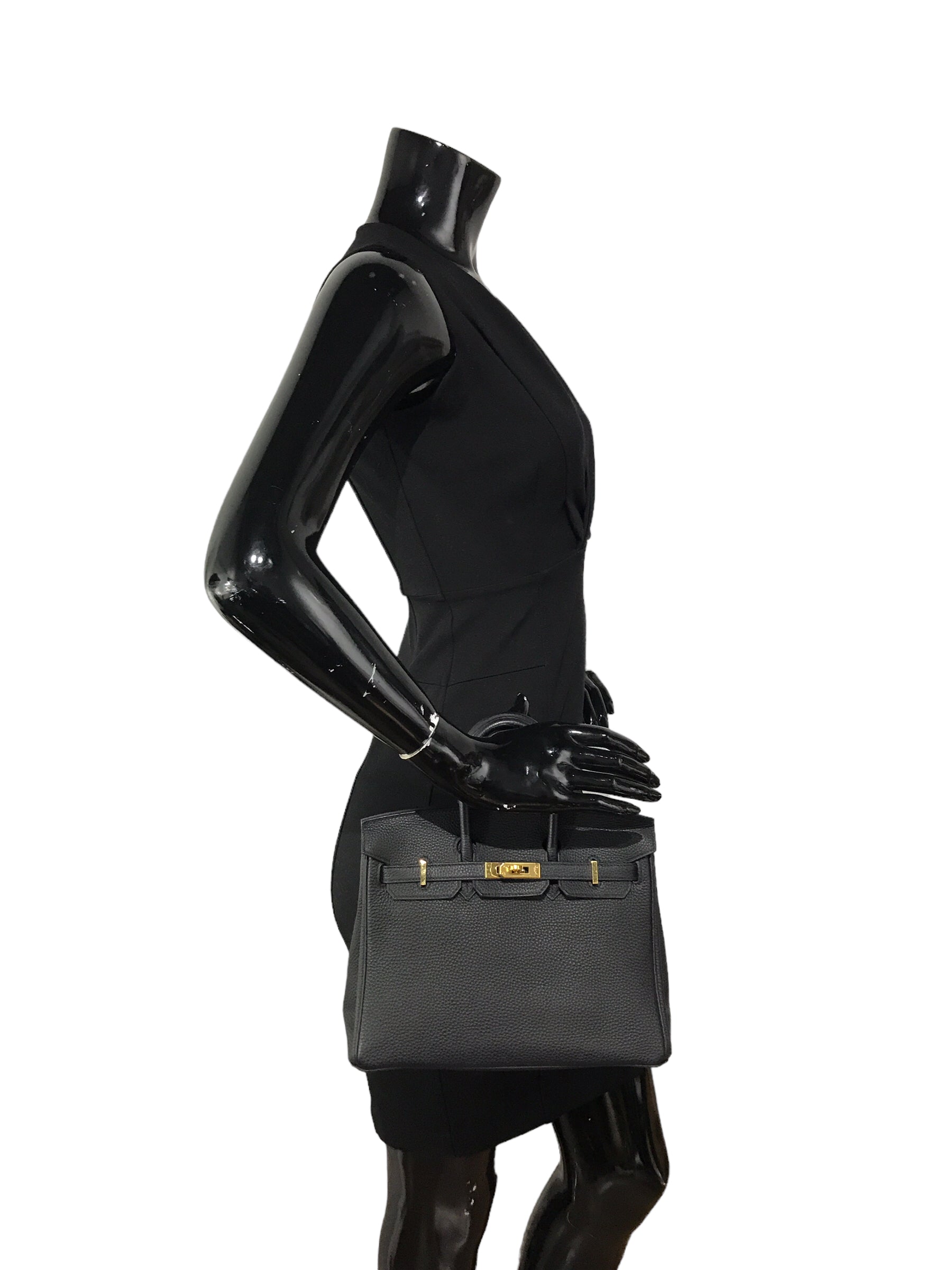 Black Togo Birkin 25 w/GHW