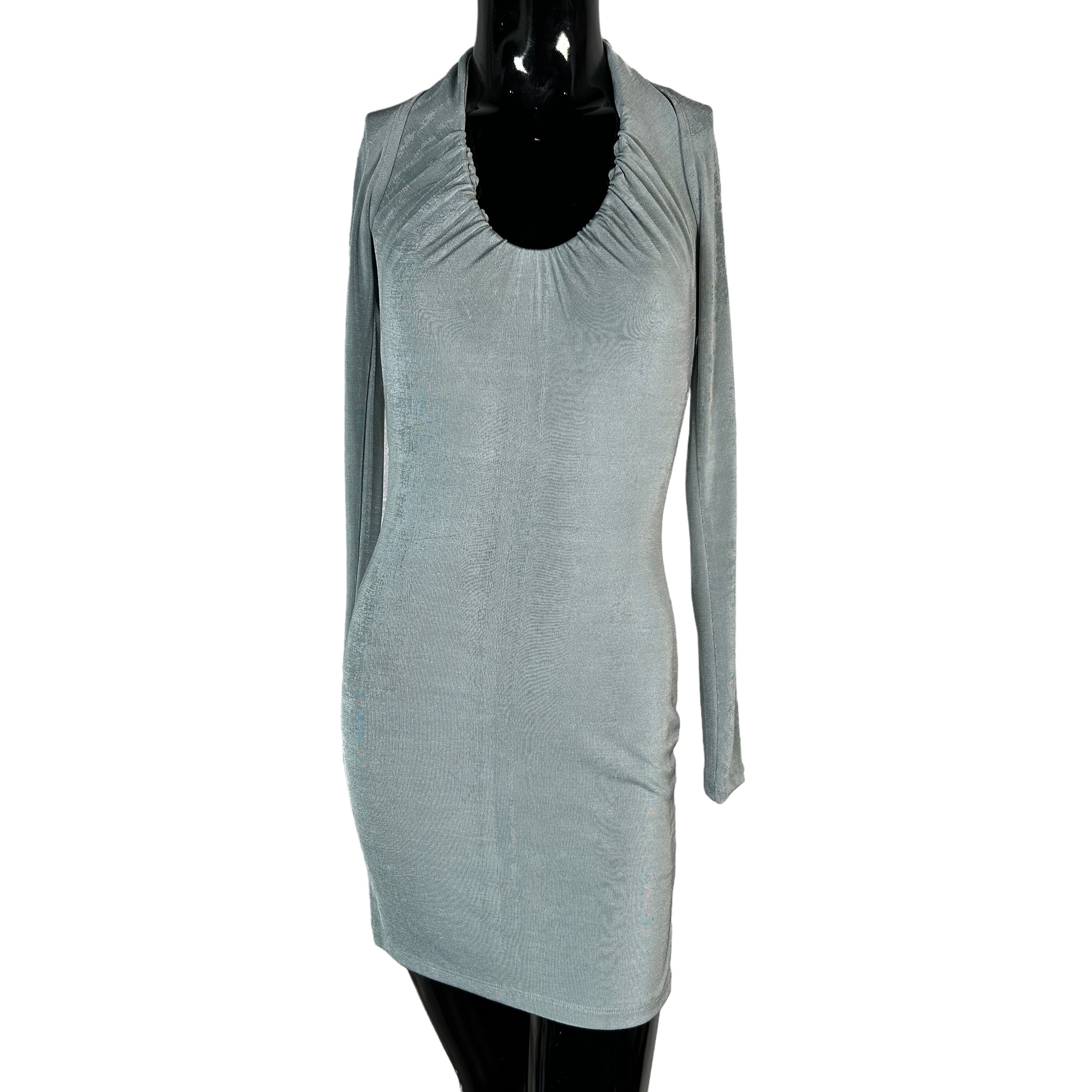 SHAREEN COLLECTIONS Teal Halter Dress & Cover up