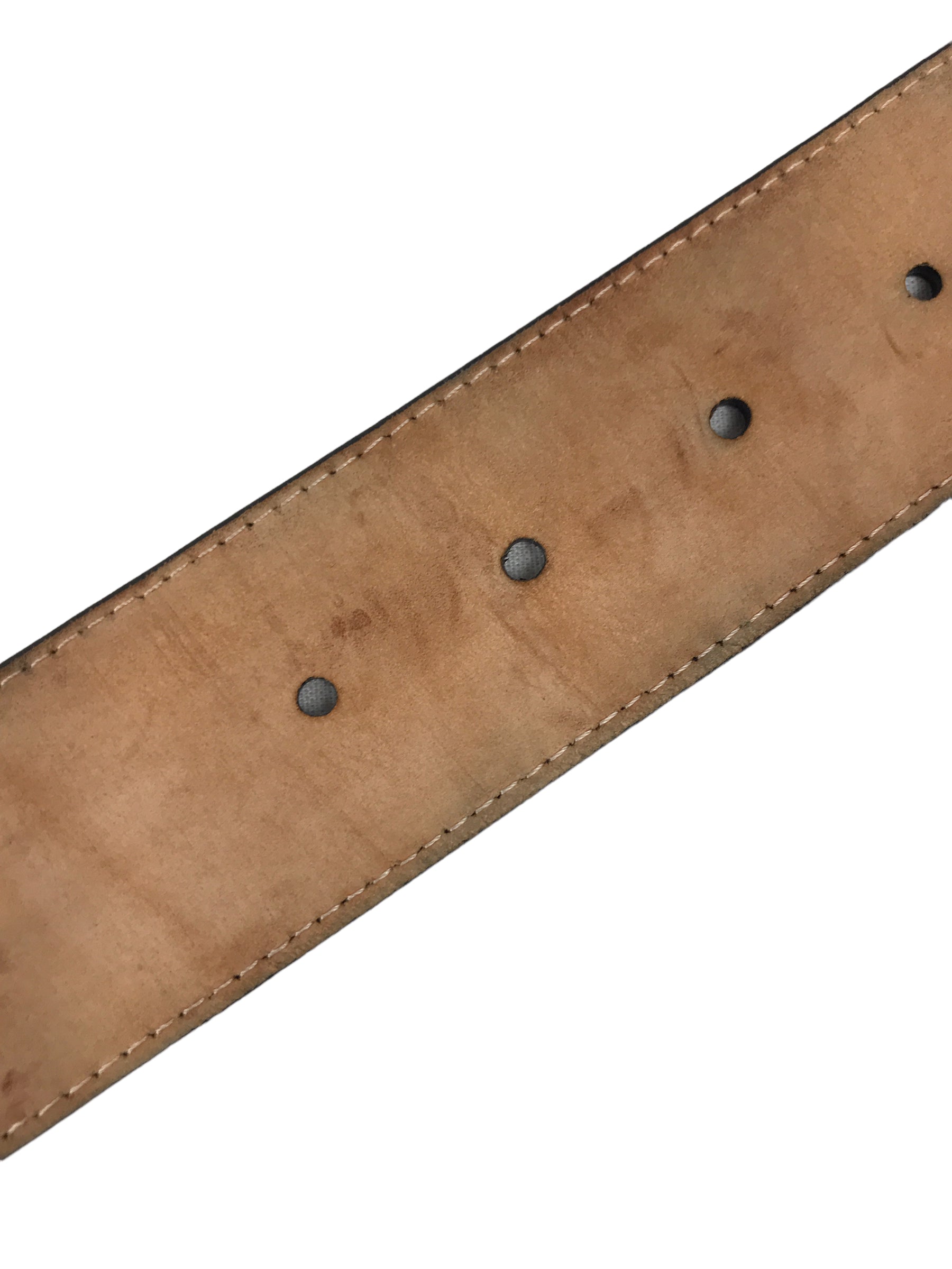 Black Epi Leather LV Belt w/SHW
