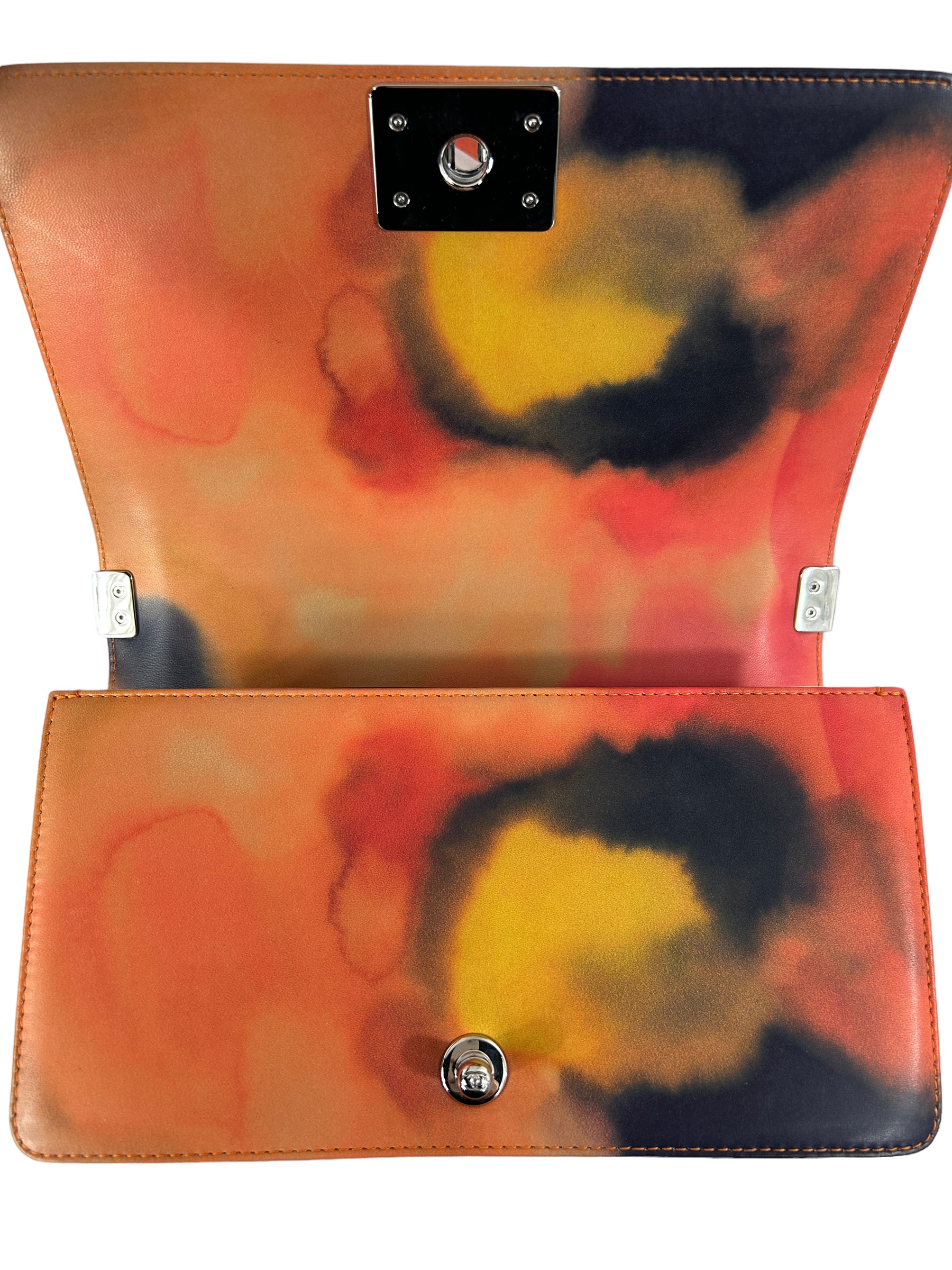 CC 15S2 Multicolor Lambskin Leather Medium Boy Bag w/SHW