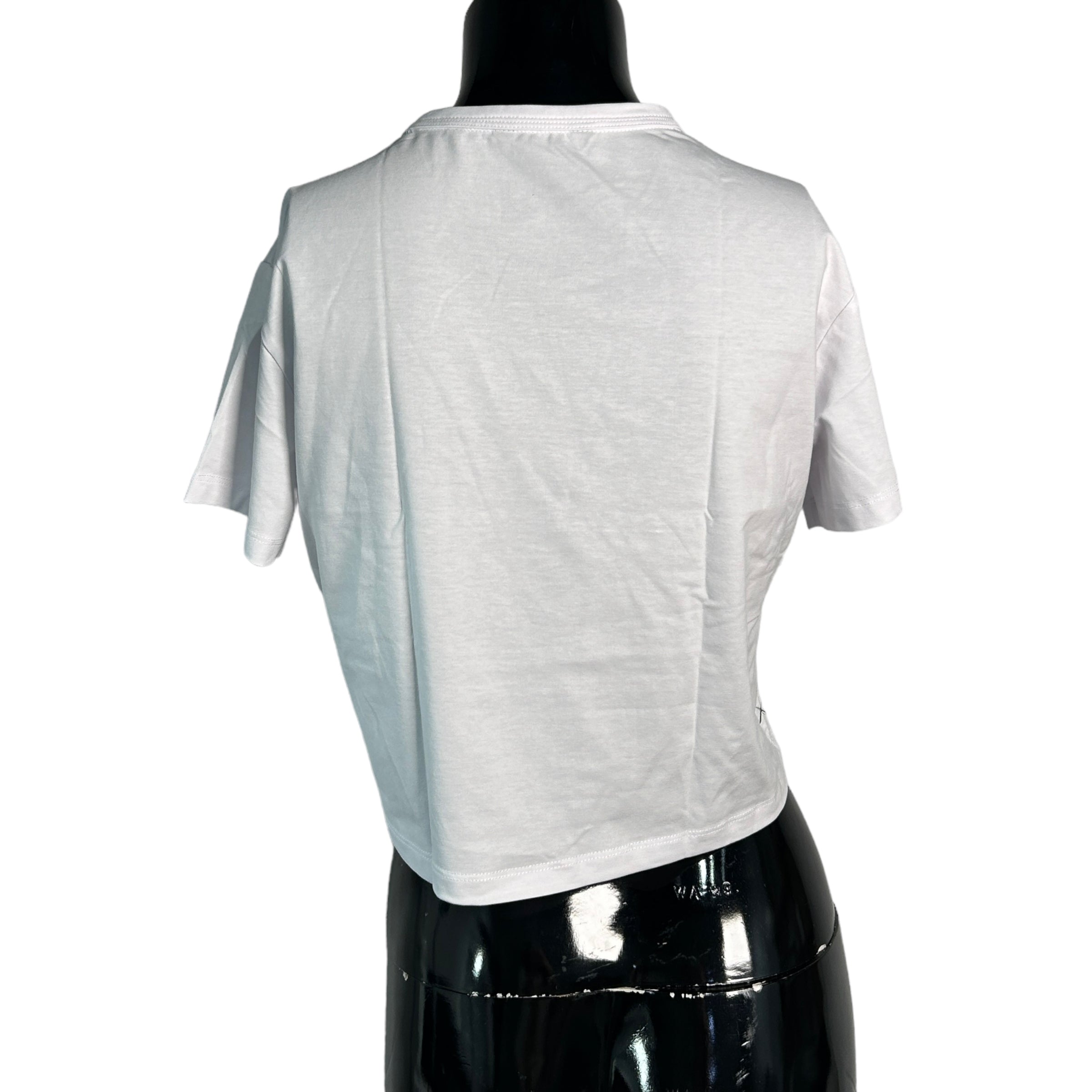 CUTS White Crop Short Sleeve Top