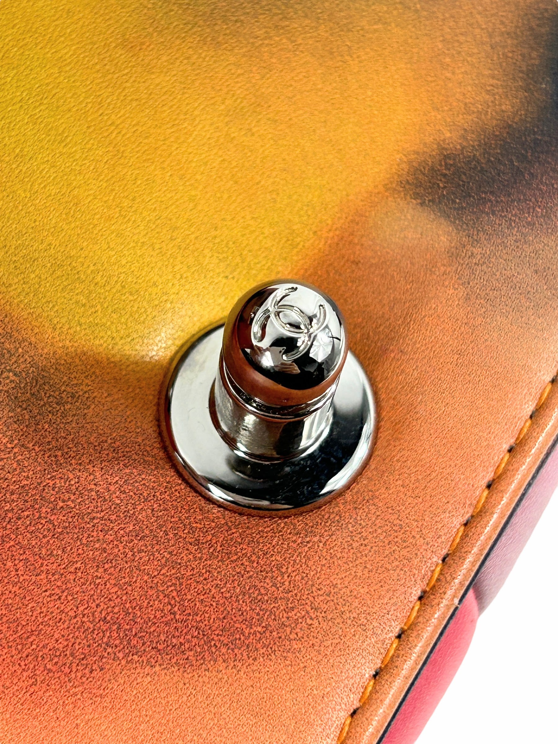 CC 15S2 Multicolor Lambskin Leather Medium Boy Bag w/SHW