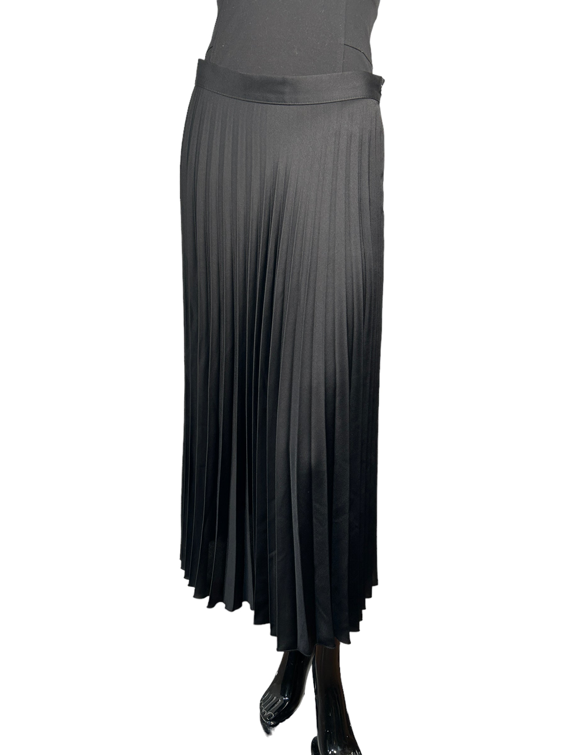 ZARA Black Long Pleated Skirt