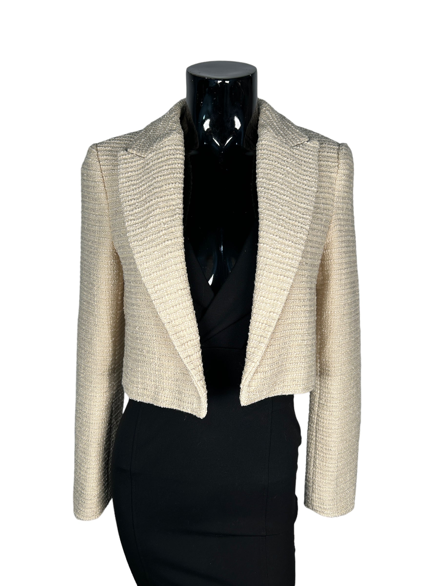 ZARA Tweed Crop Blazer