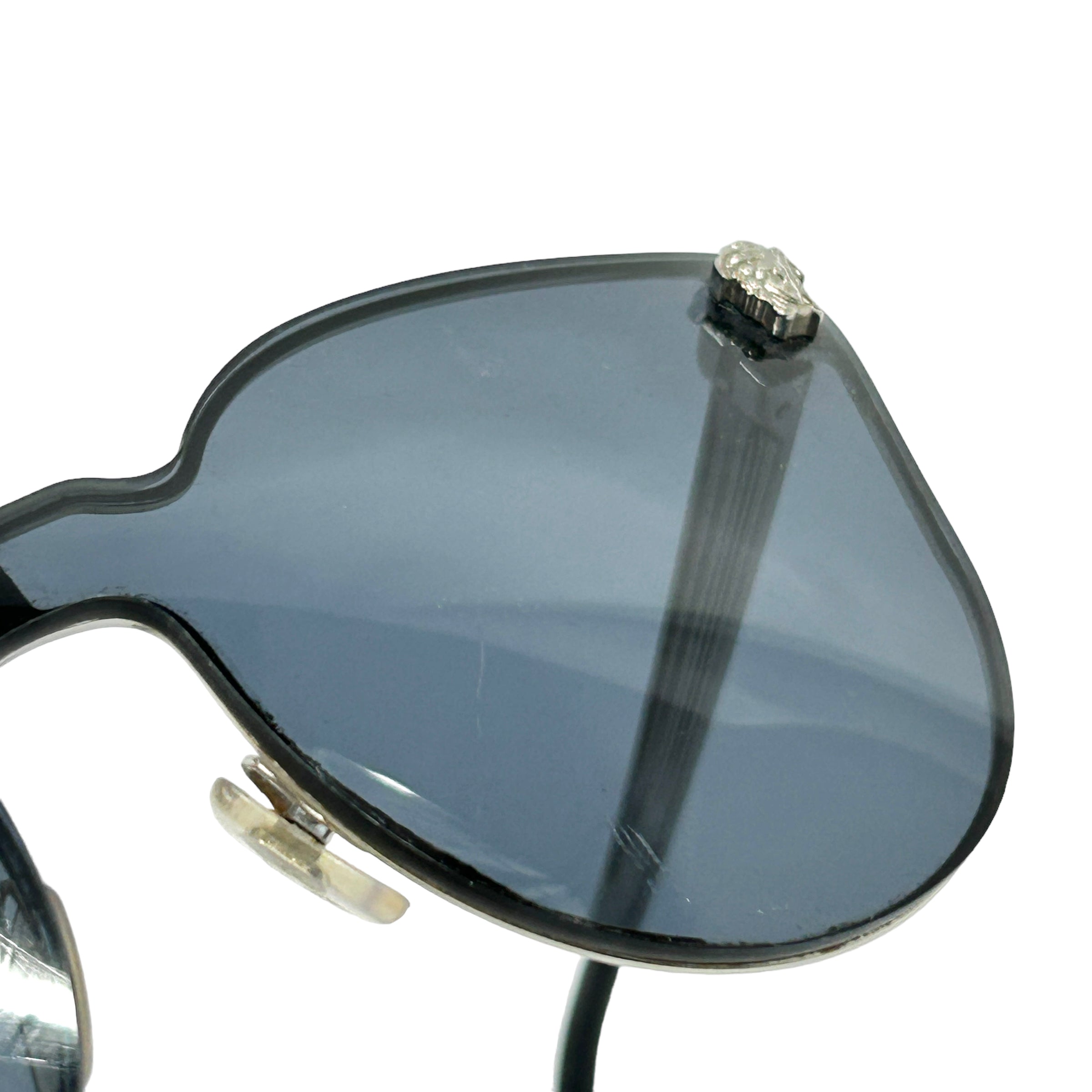 Black Cat Eye Frame Sunglasses w/SHW