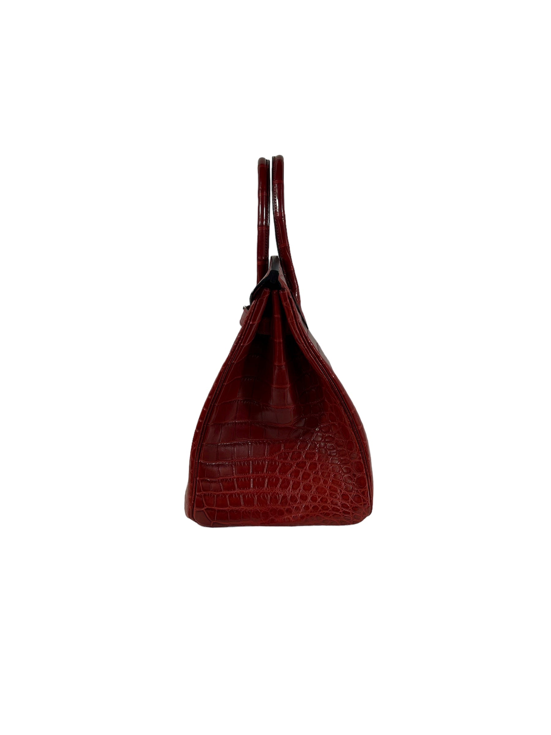 Red Matte Niloticus Crocodile Birkin 35 w/PHW