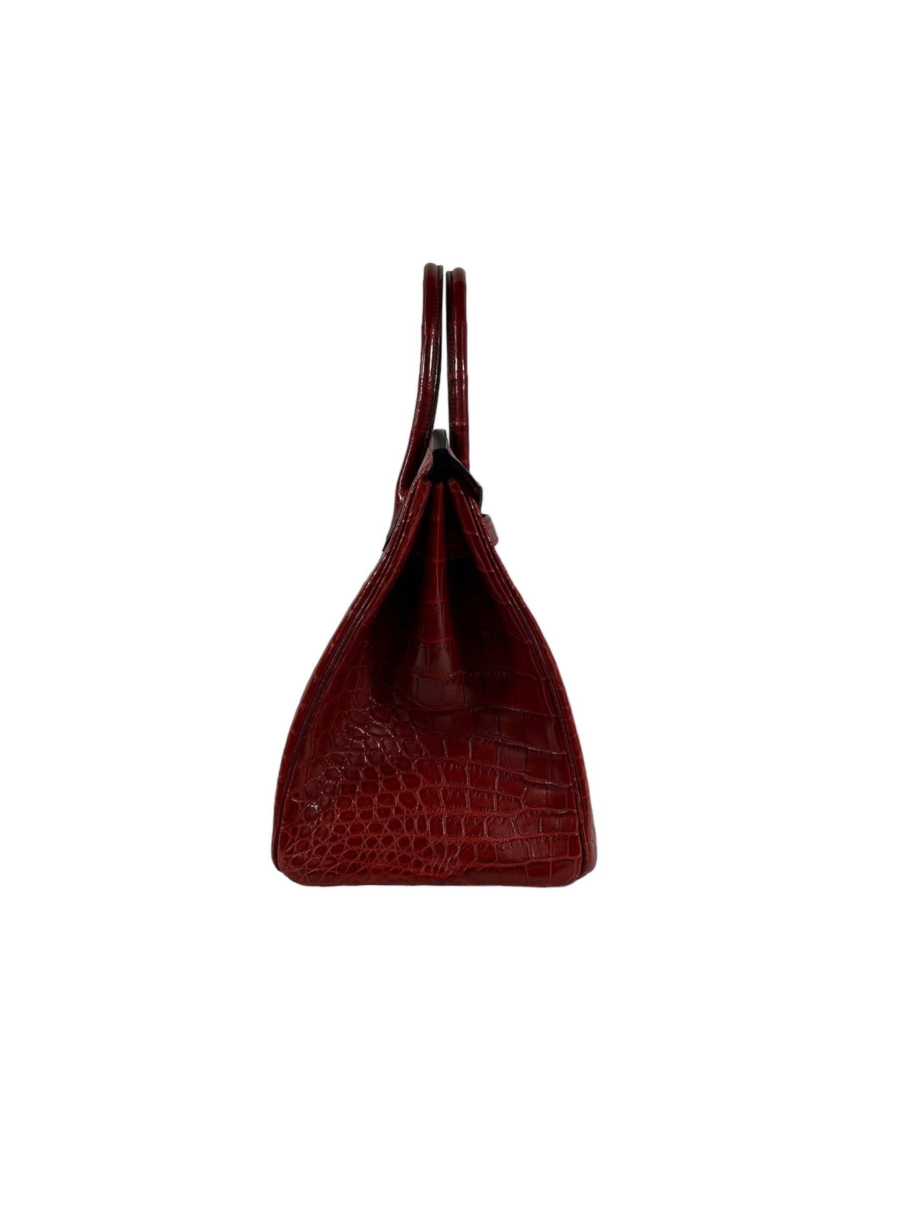 Red Matte Niloticus Crocodile Birkin 35 w/PHW