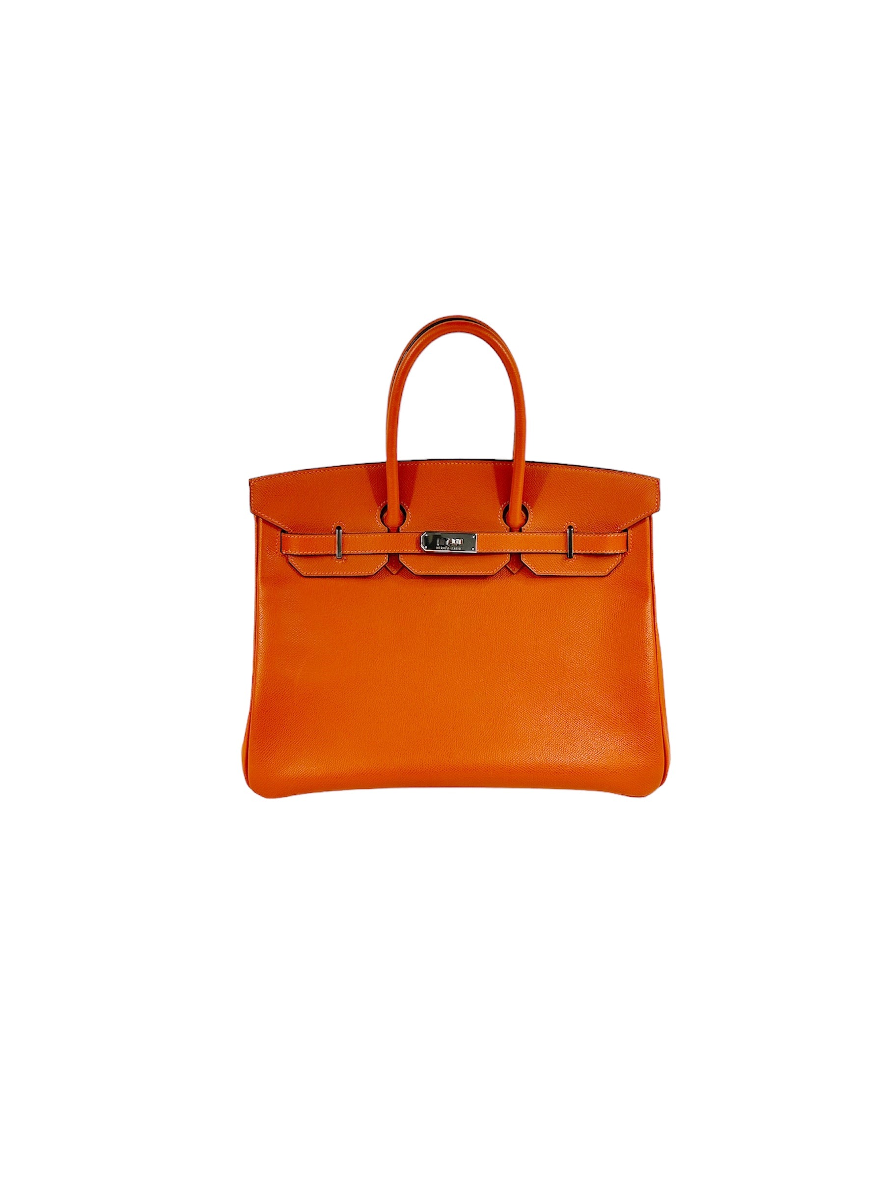 Orange birkin bag discount cost