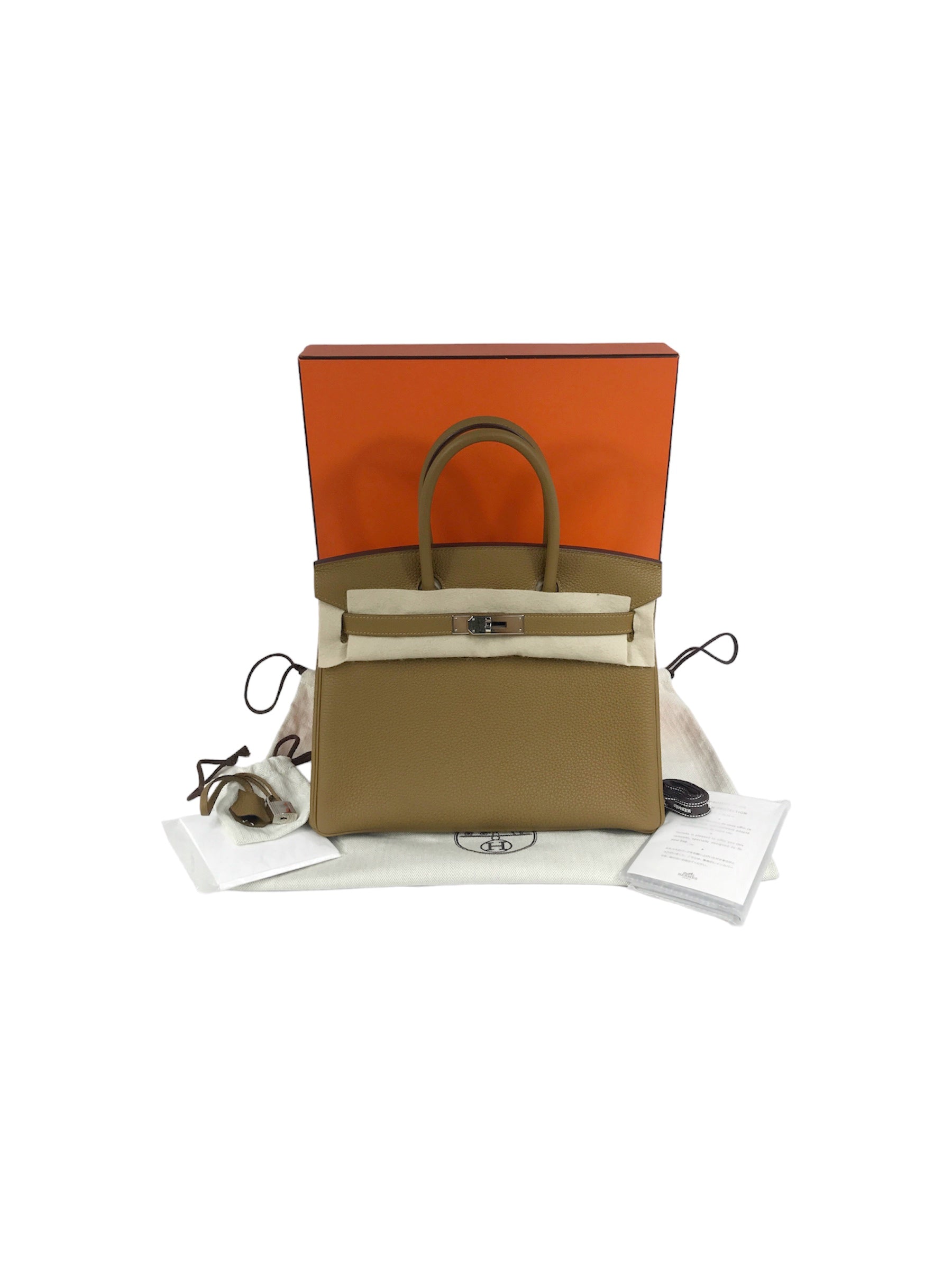 Bronze Dore Togo Birkin 30 W/PHW
