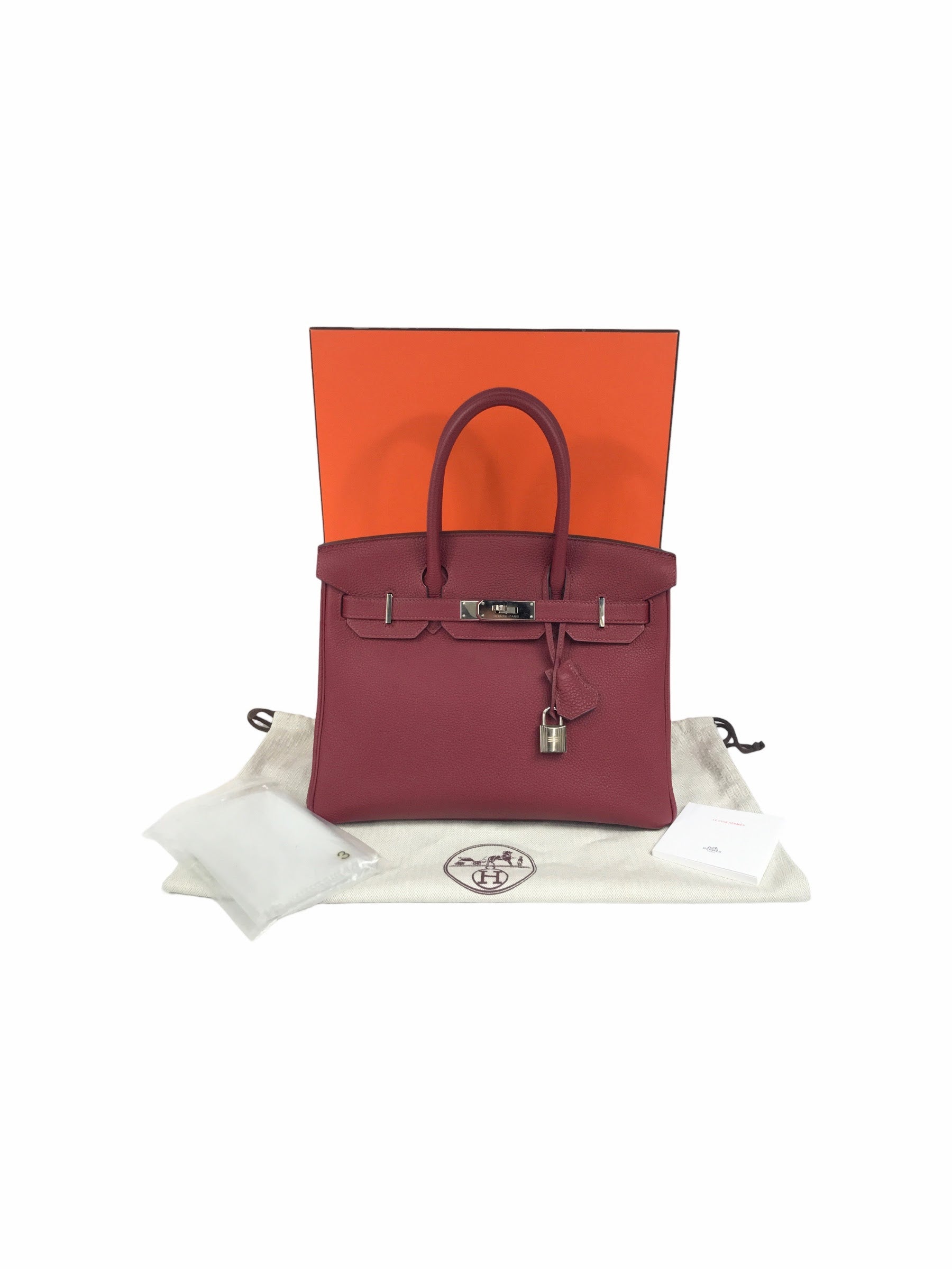 Burgundy Wine Togo Birkin 30 w/PHW