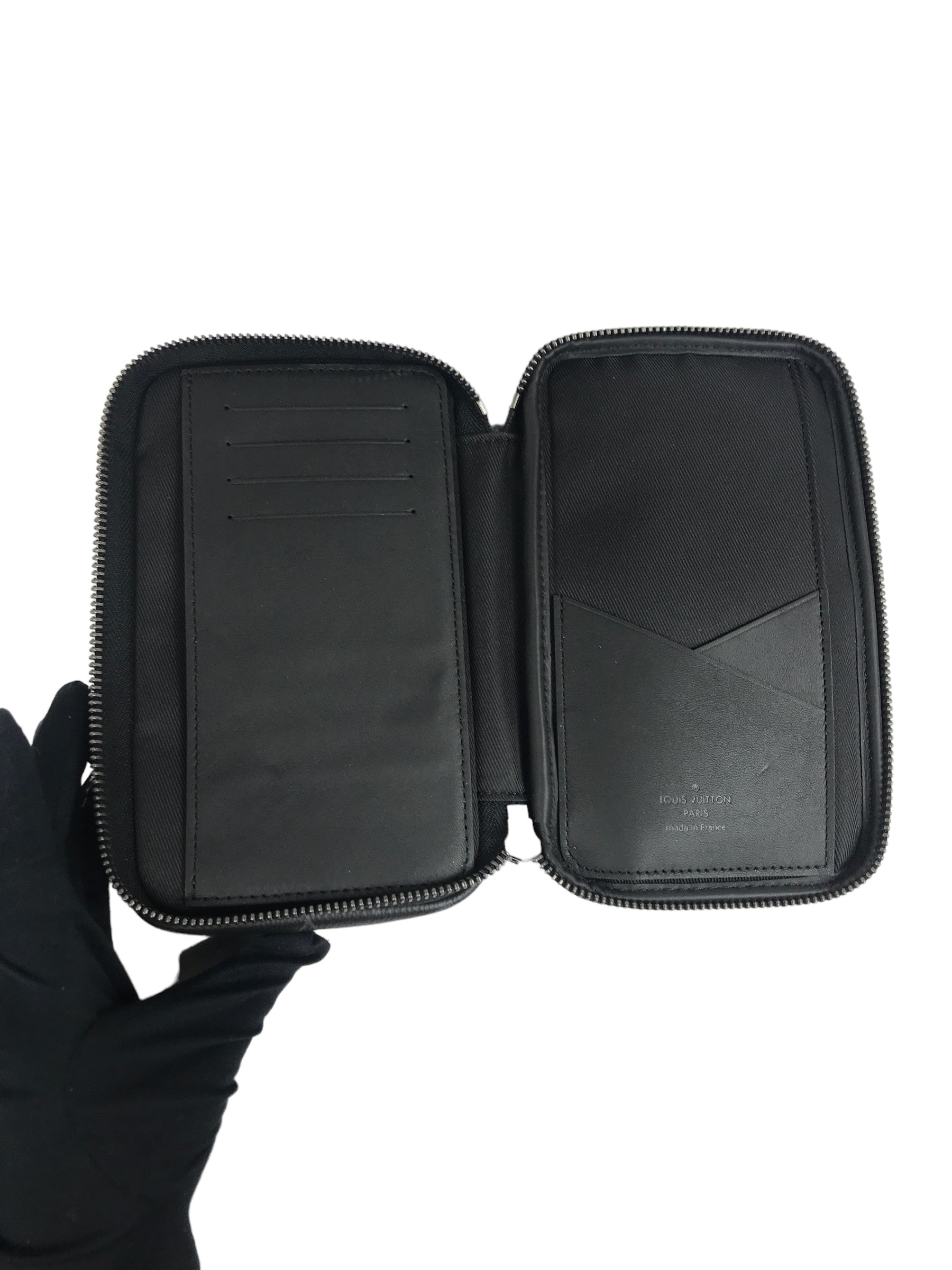 Monogram Eclipse Reverse Double Phone Pouch W/DSHW