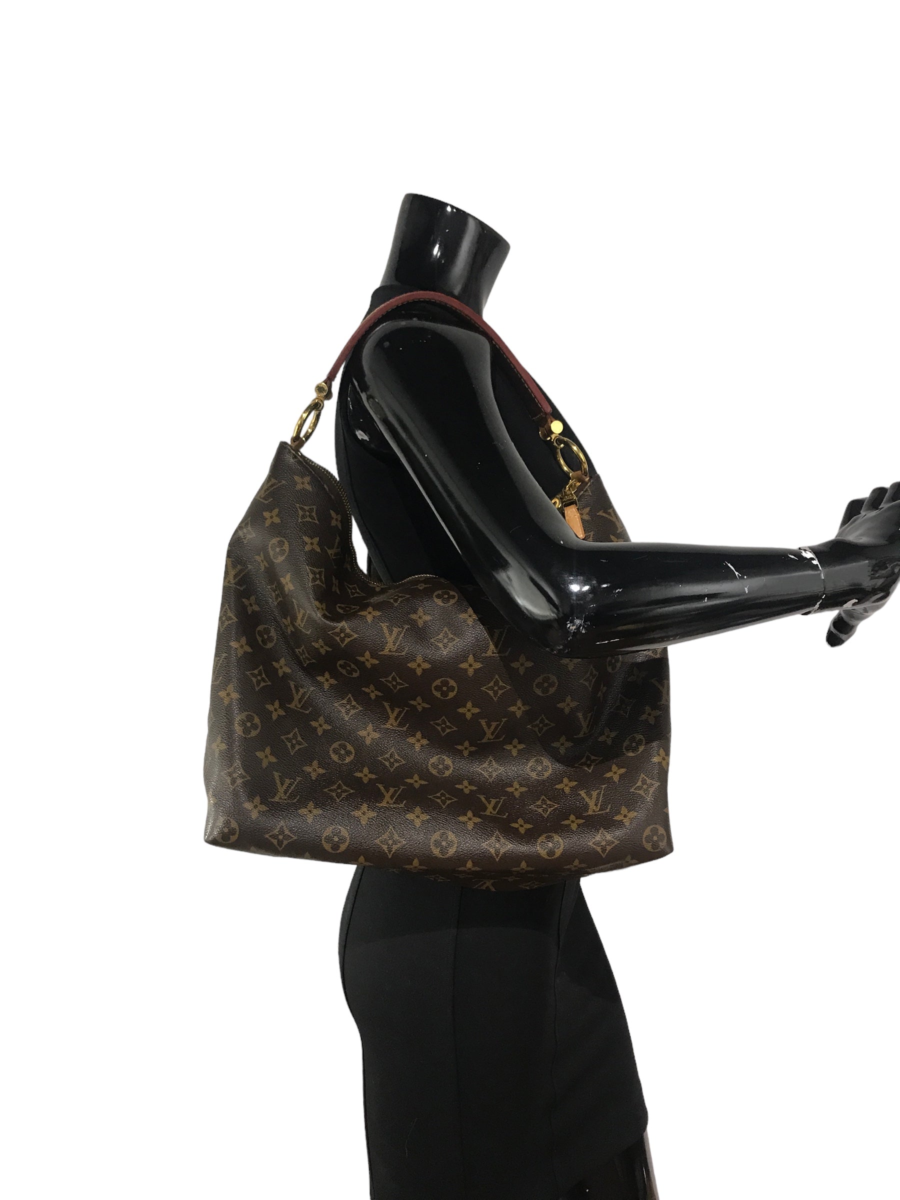 Monogram Coated Canvas Sully MM Bag W/GHW
