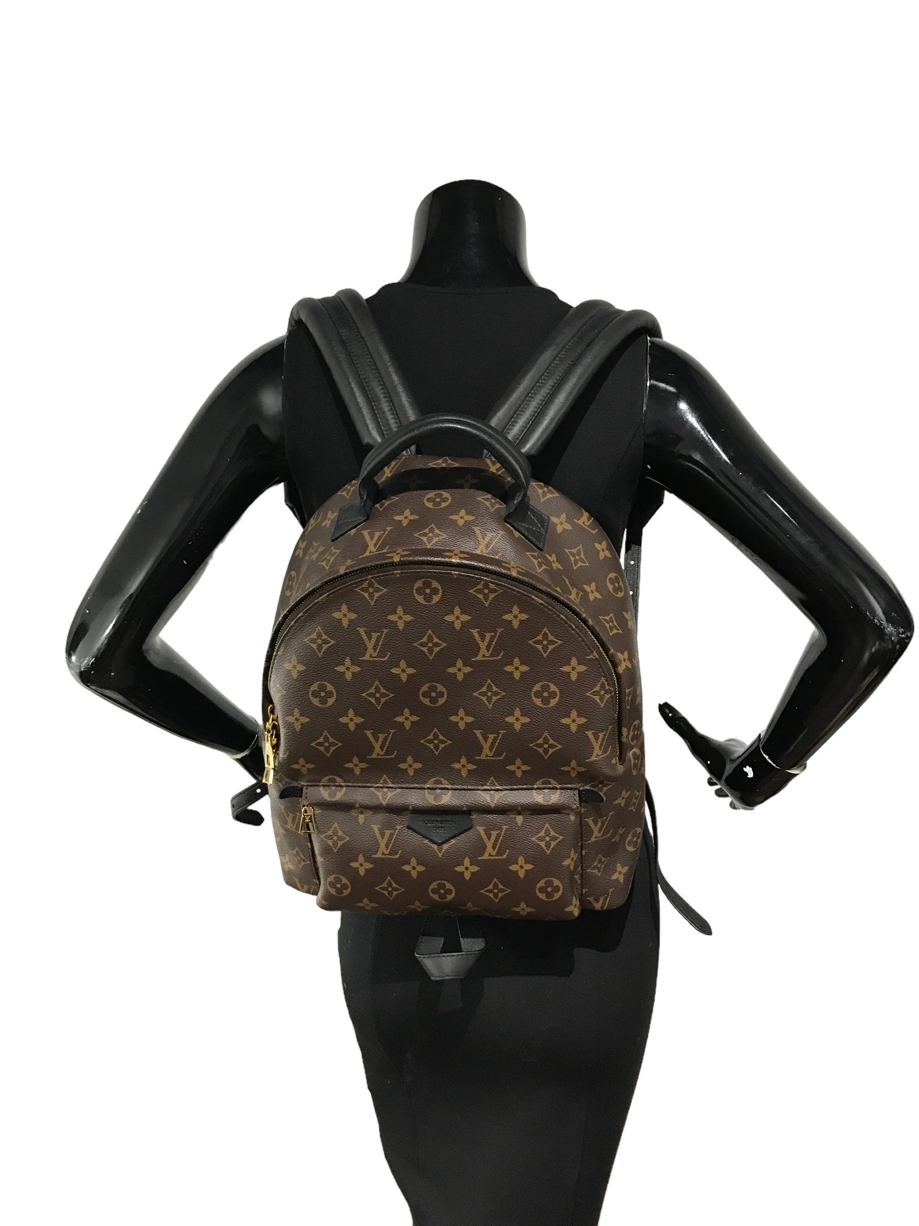 Monogram Coated Canvas Palm Springs MM Backpack w/GHW