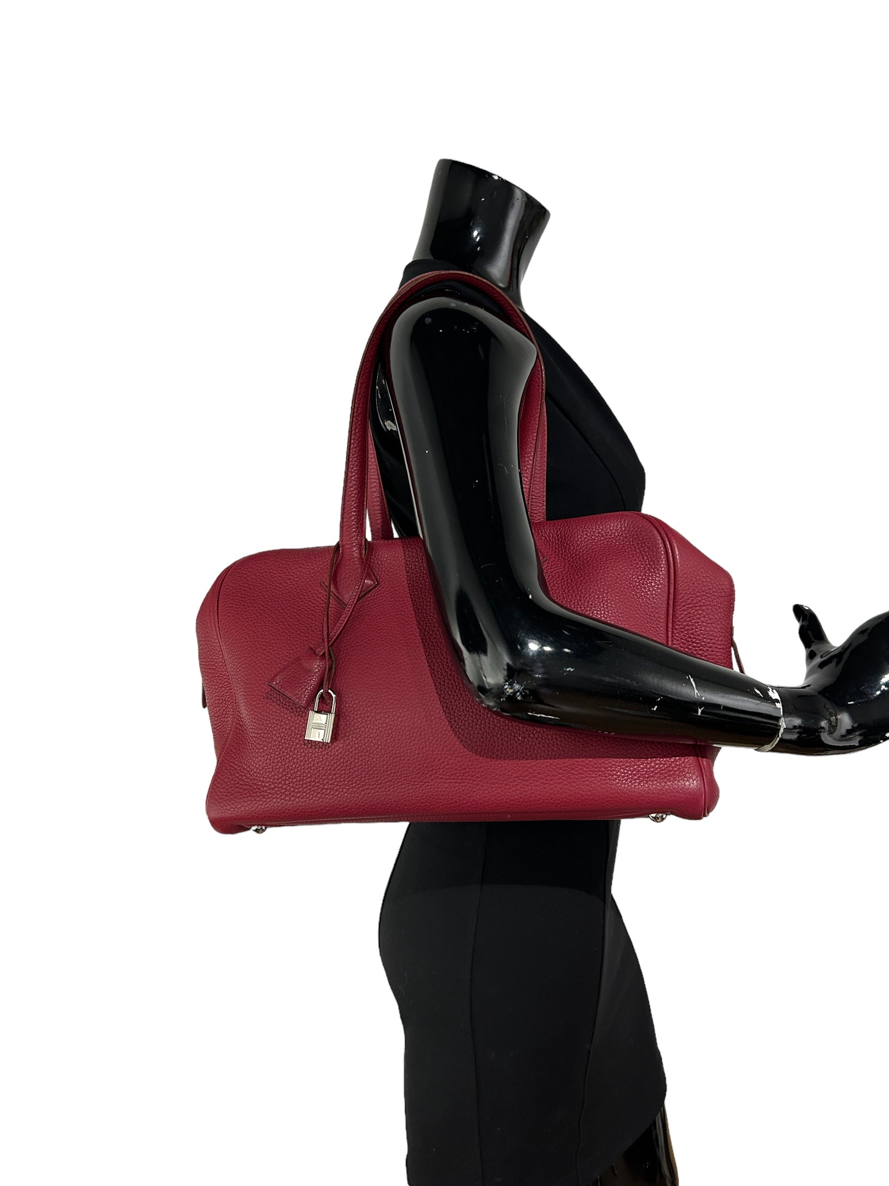 Clemence Bose De Rose Victoria 35 Shoulder Bag w/PHW