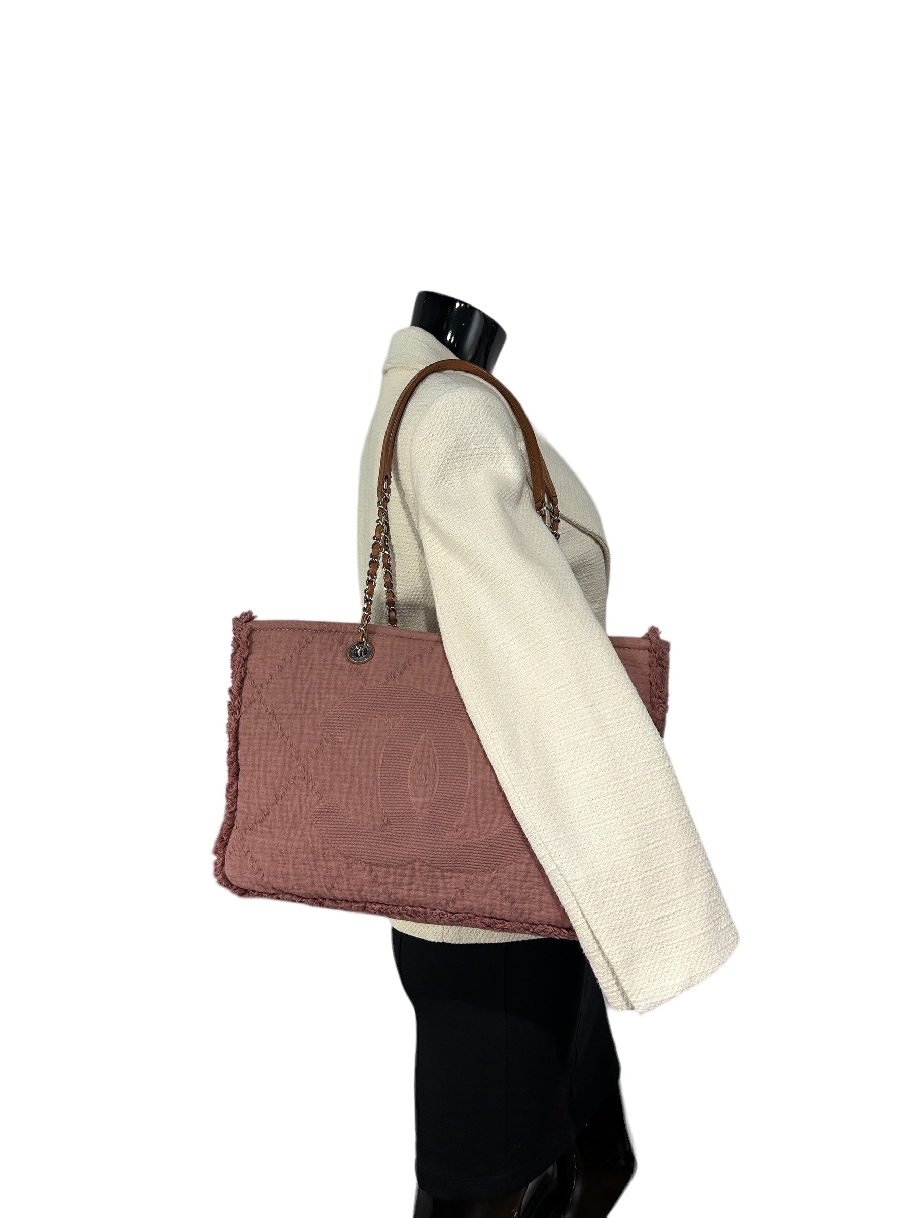 Pink Large Double Face Shopping Tote w/SHW