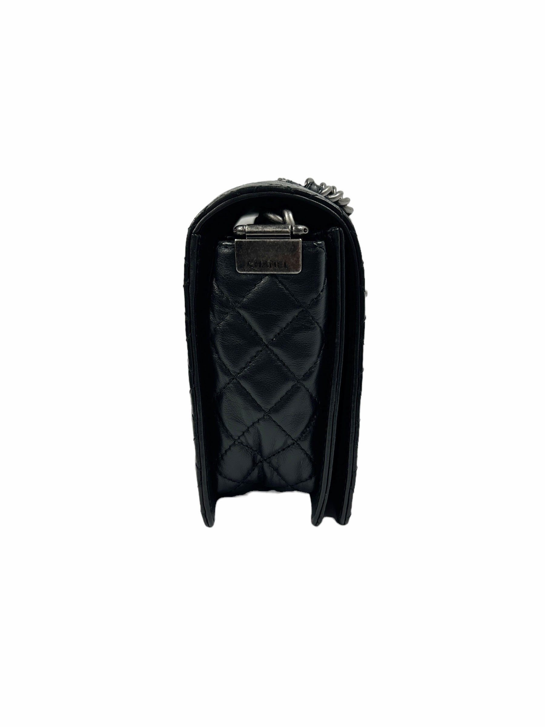 Paris Enchained Medium Calfskin Leather Boy Bag w/RHW