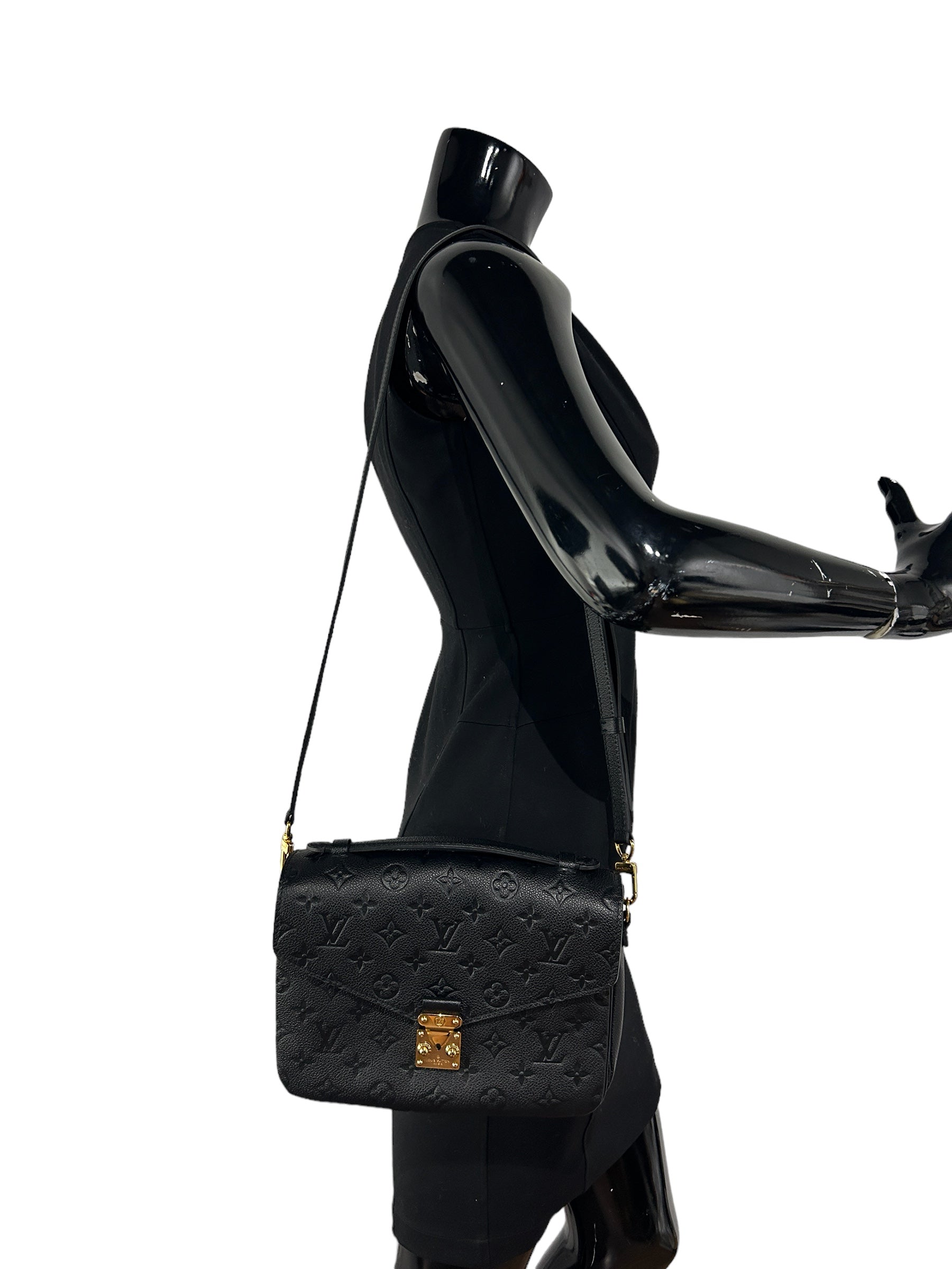 Black Empreinte Calfskin Leather Pochette Metis w/GHW-SOLD ON LAYAWAY