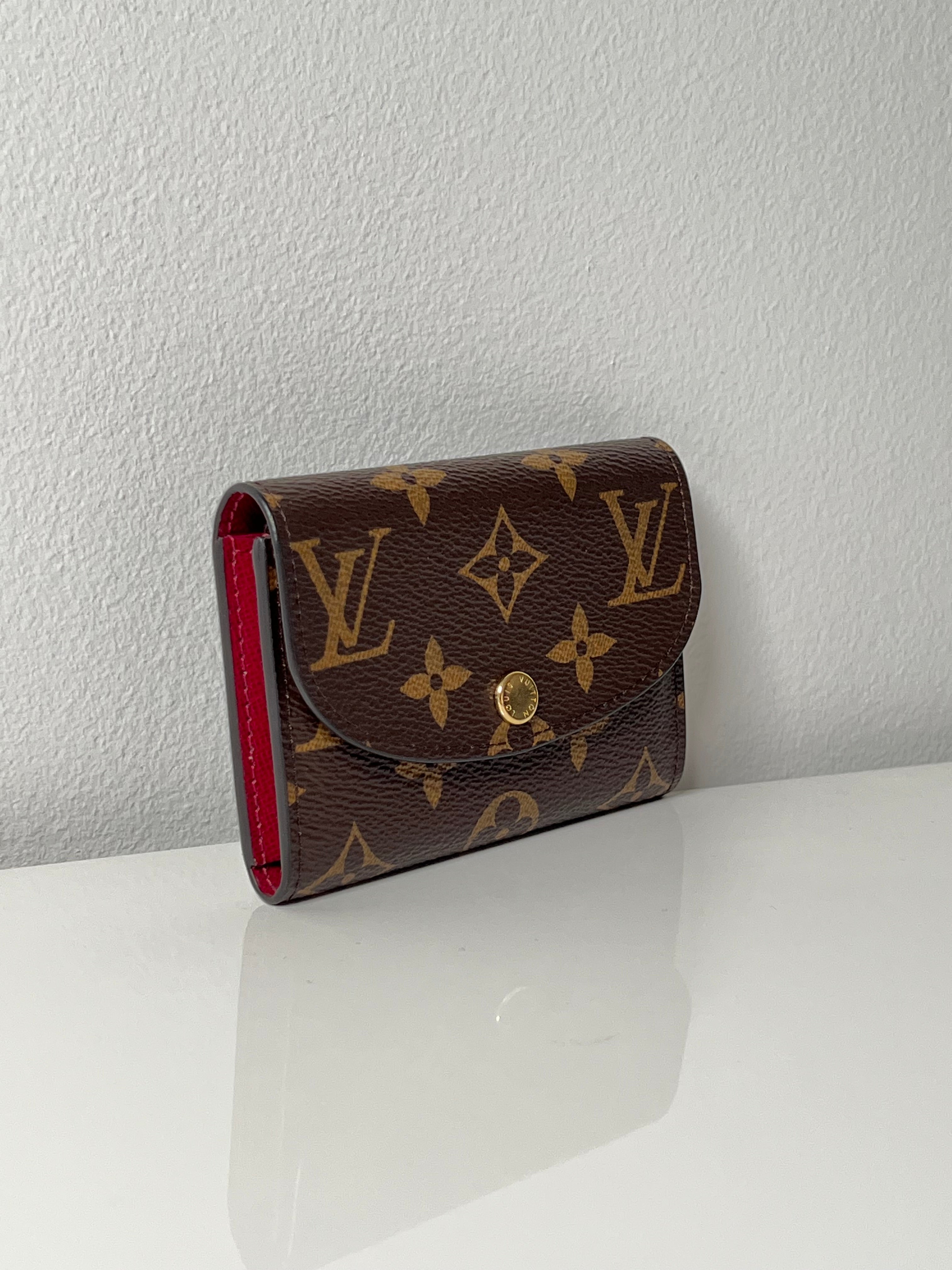 Monogram Rosalie Coin Purse w/ Fushia Lining