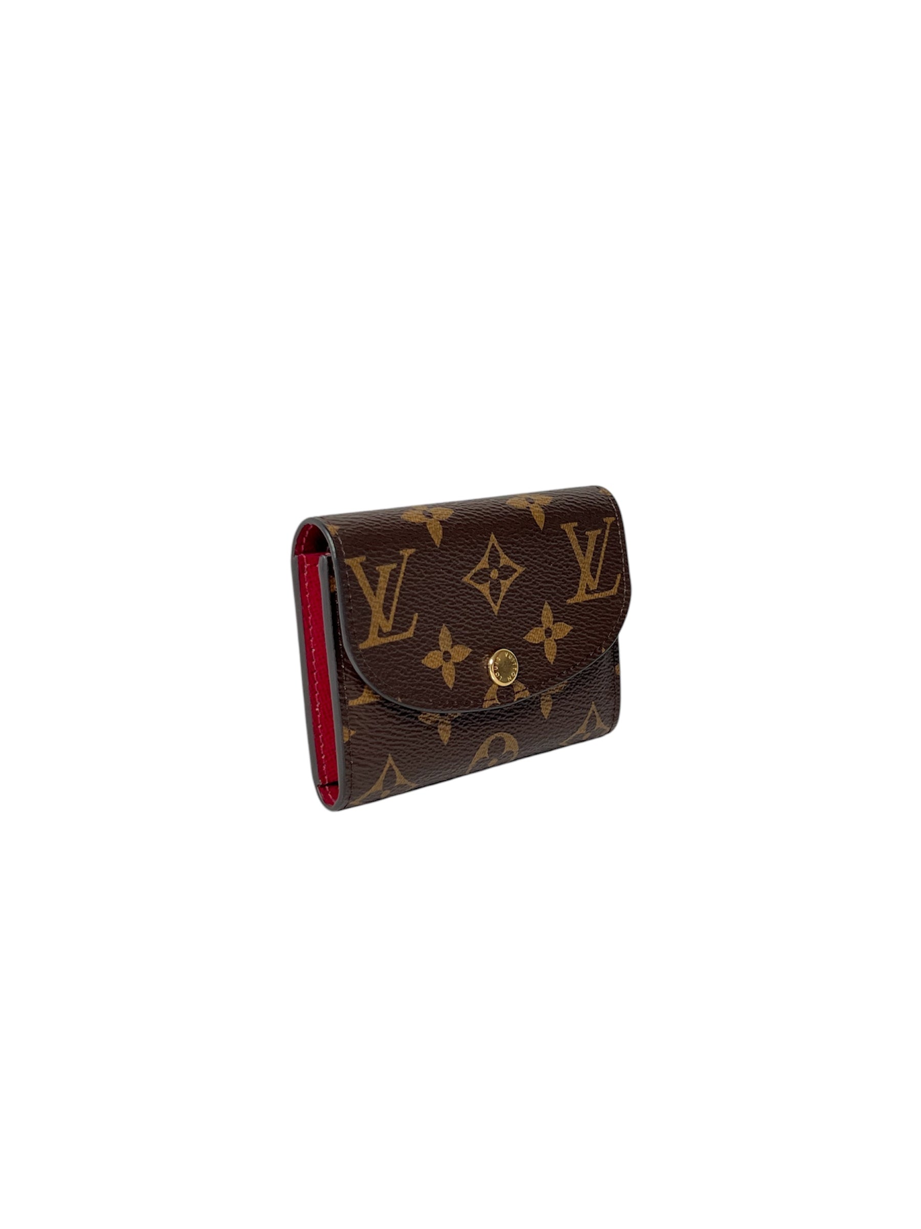 Monogram Rosalie Coin Purse w/ Fushia Lining