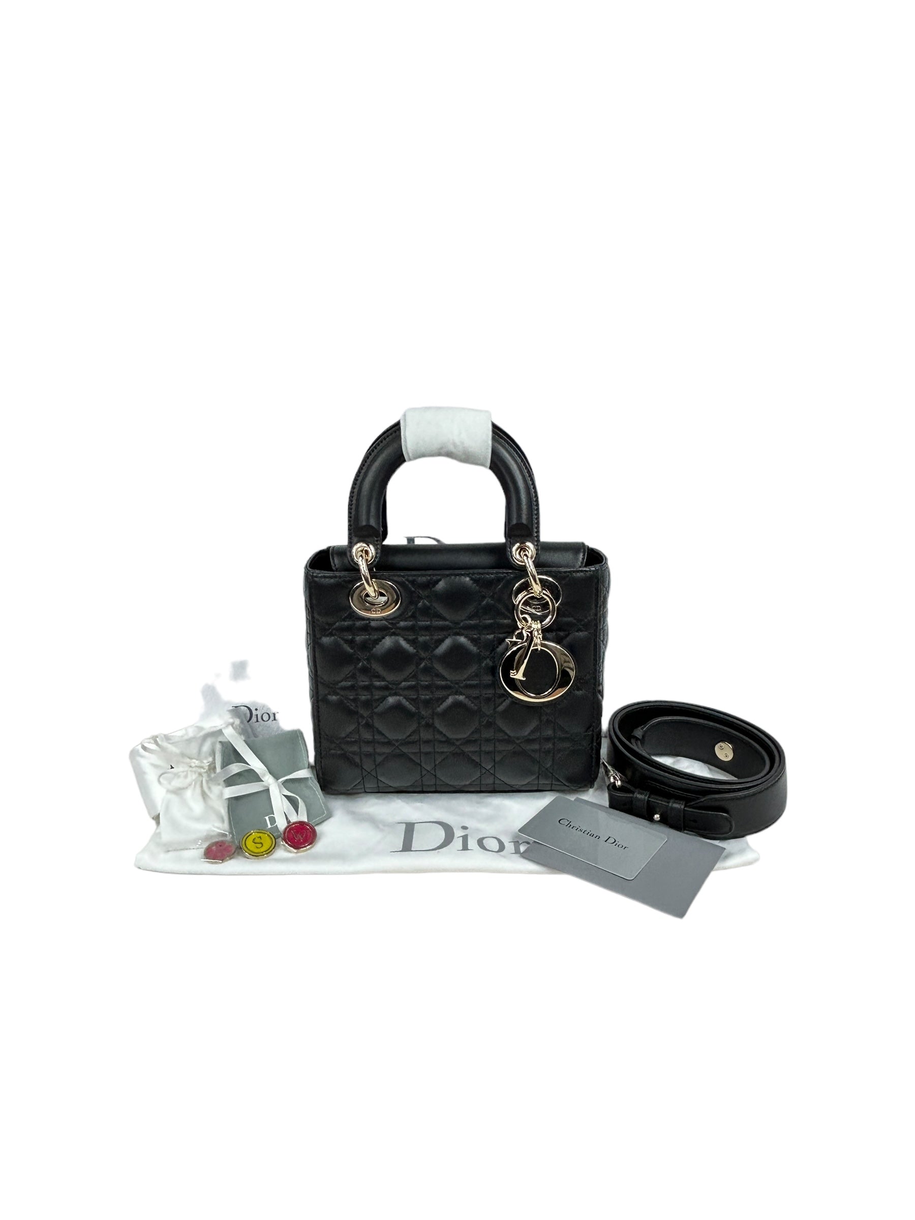 Small Black Lambskin Lady Dior My ABCDior Bag w/ LGHW-SOLD ON LAYAWAY