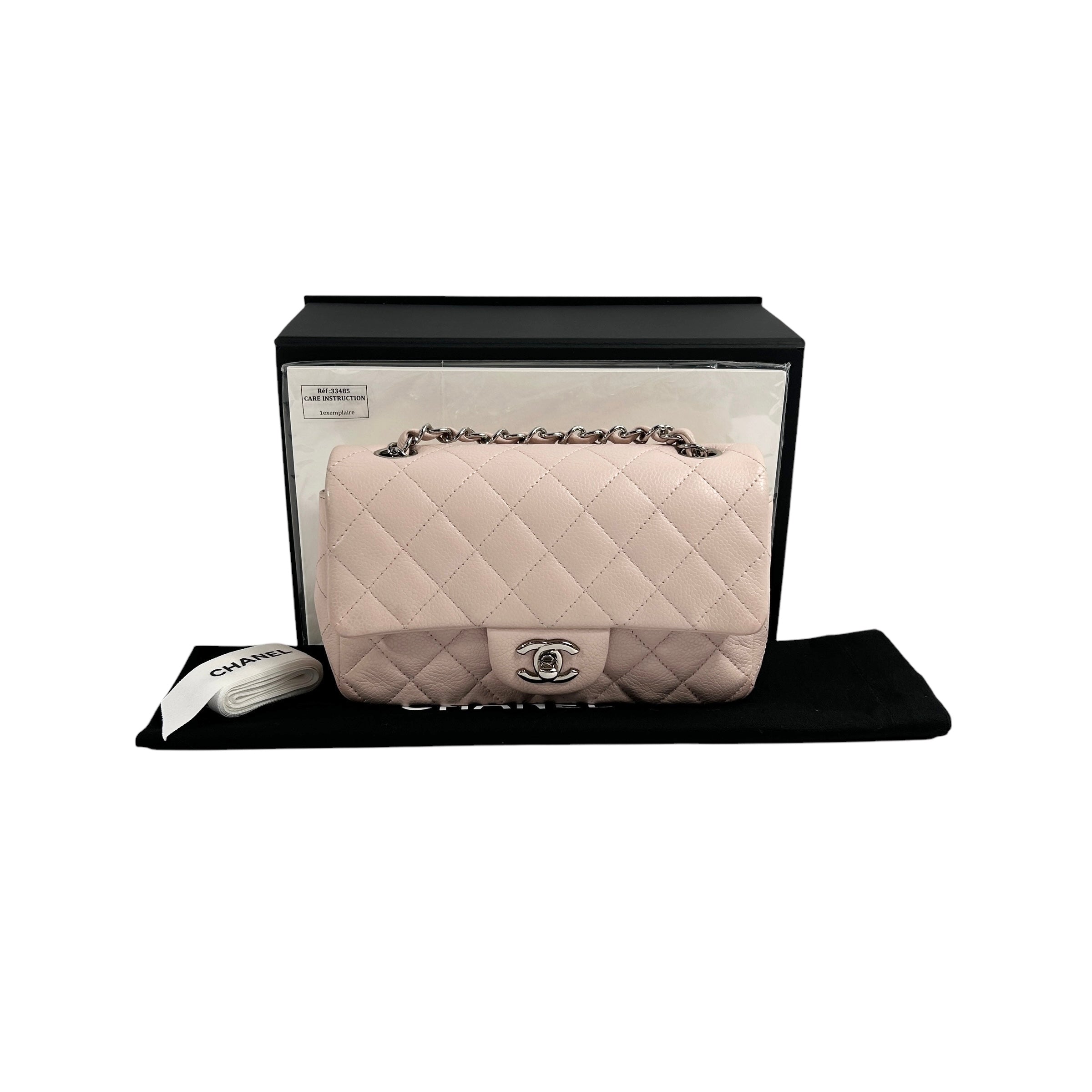 Pink Caviar Rectangle Mini w/SHW