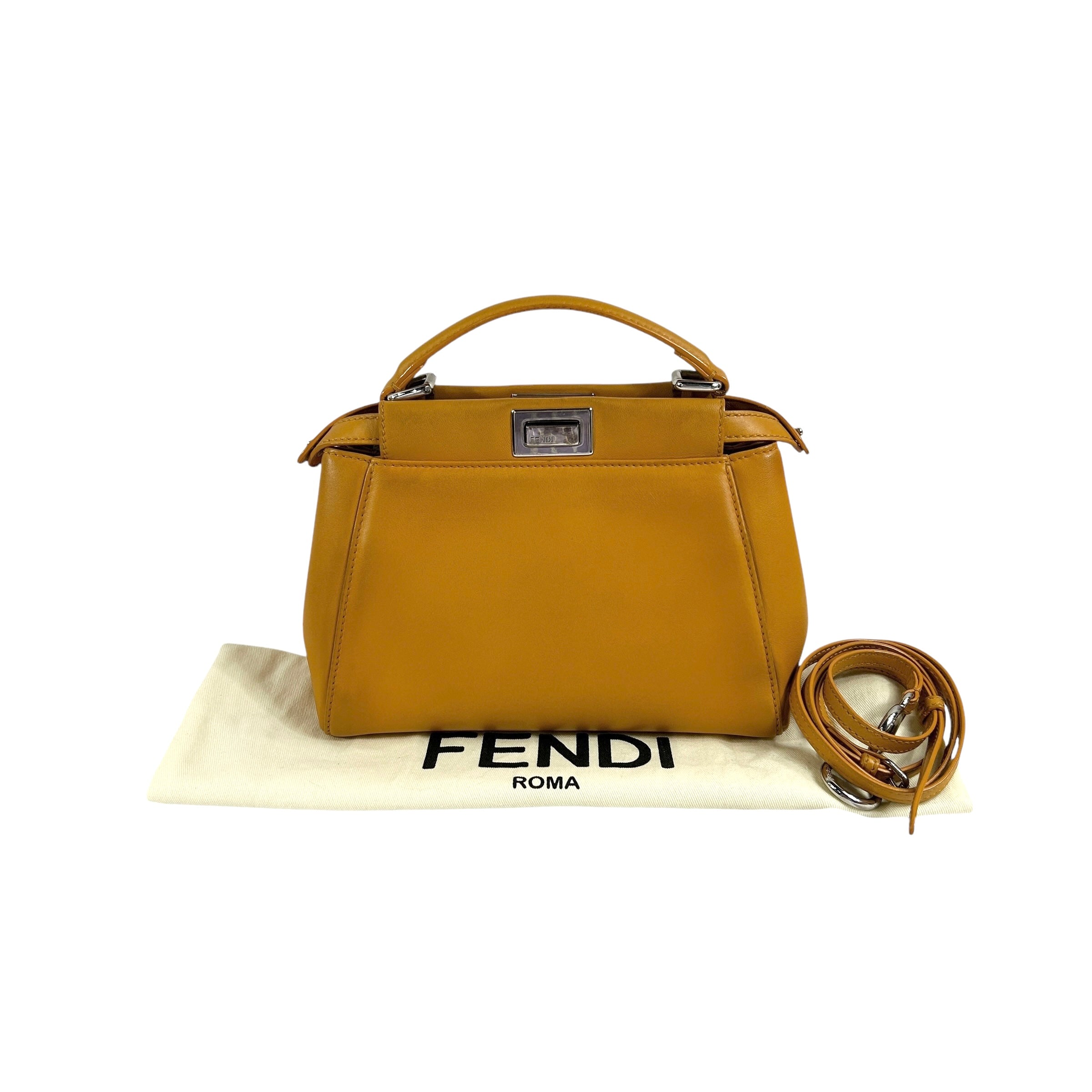 Mustard Yellow Nappa Mini Peekaboo w/SHW