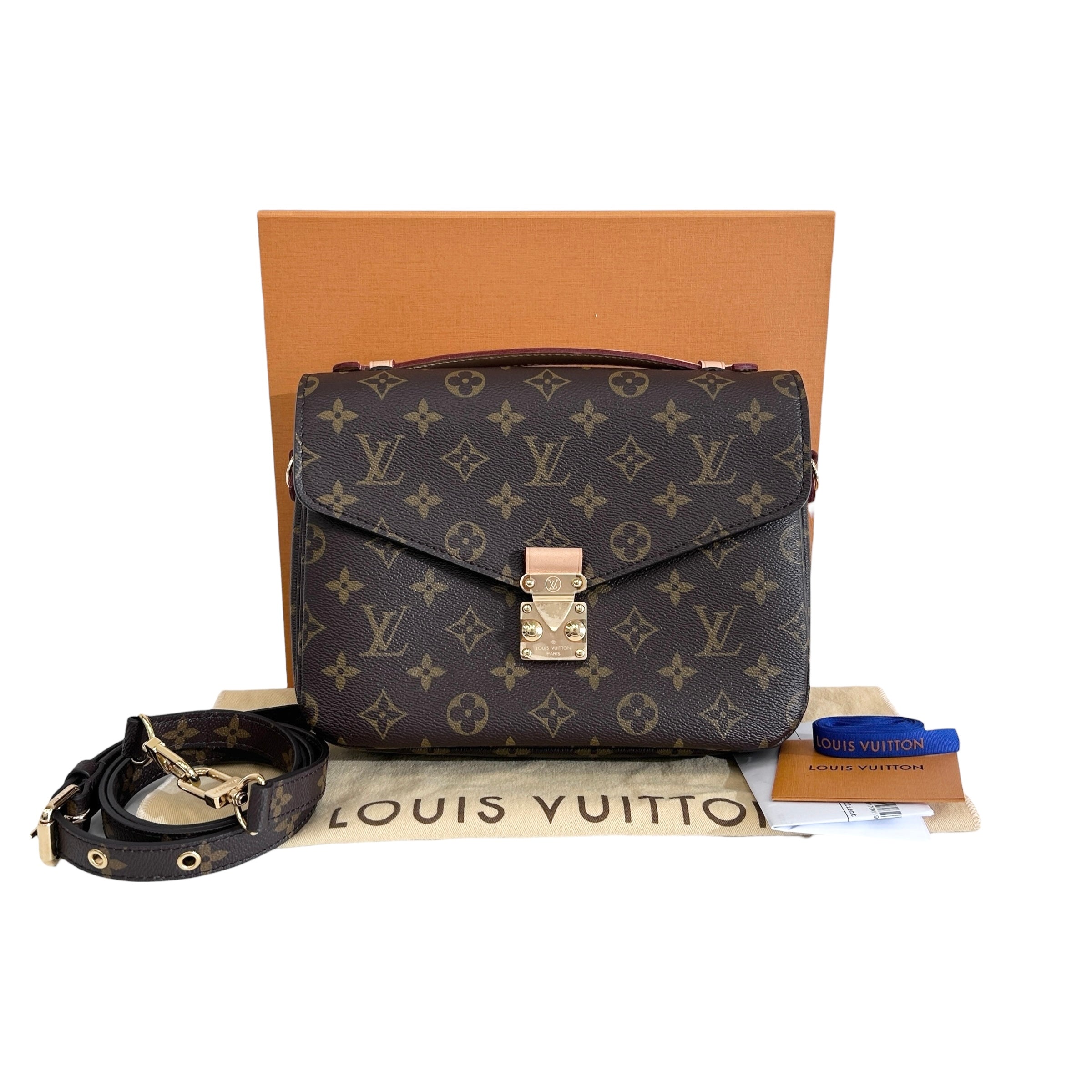 Monogram Coated Canvas Pochette Metis MM Crossbody Bag w/GHW