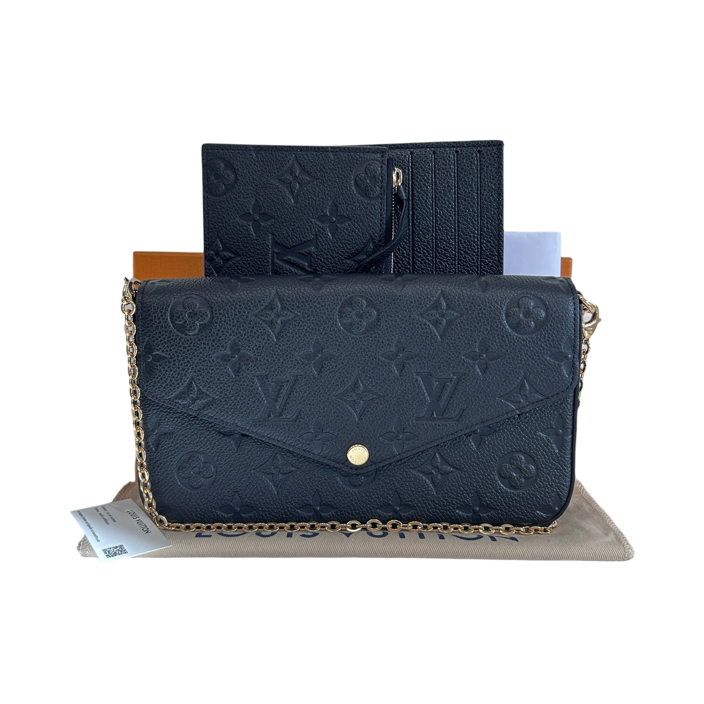 Black Monogram Empreinte Leather Felicie Pochette Bag